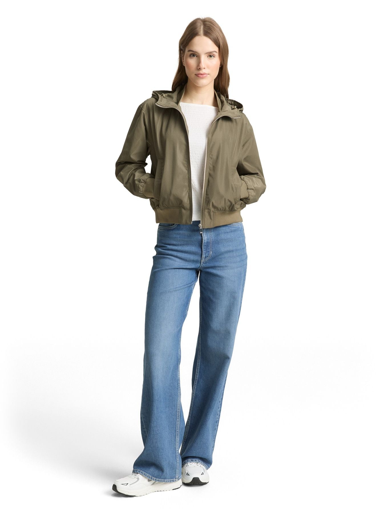 Blouson Jacke aus wasserabweisendem Material