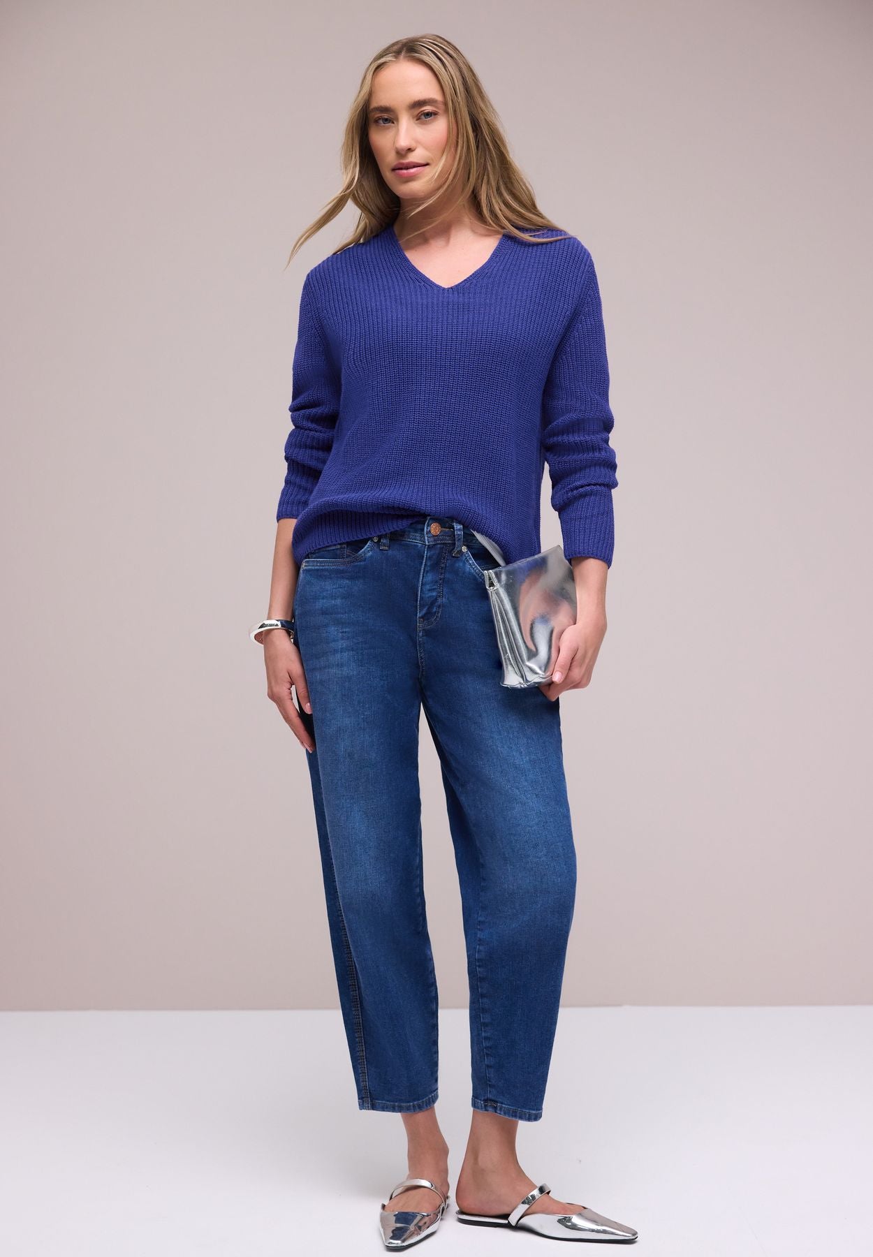 Pullover in Unifarbe