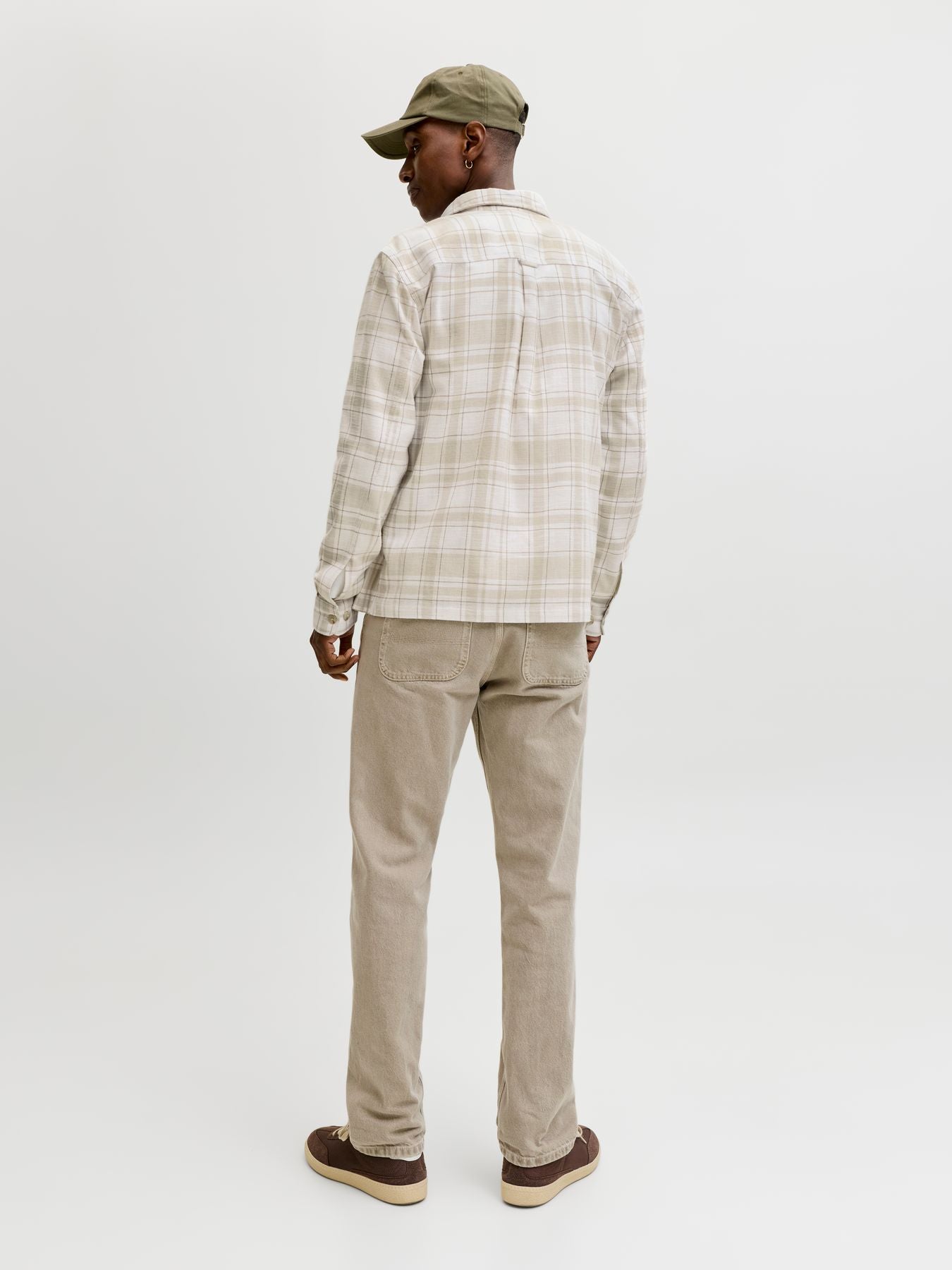 JPRBLURAYLE LINEN BL.CHECK LS SHIRT SN
