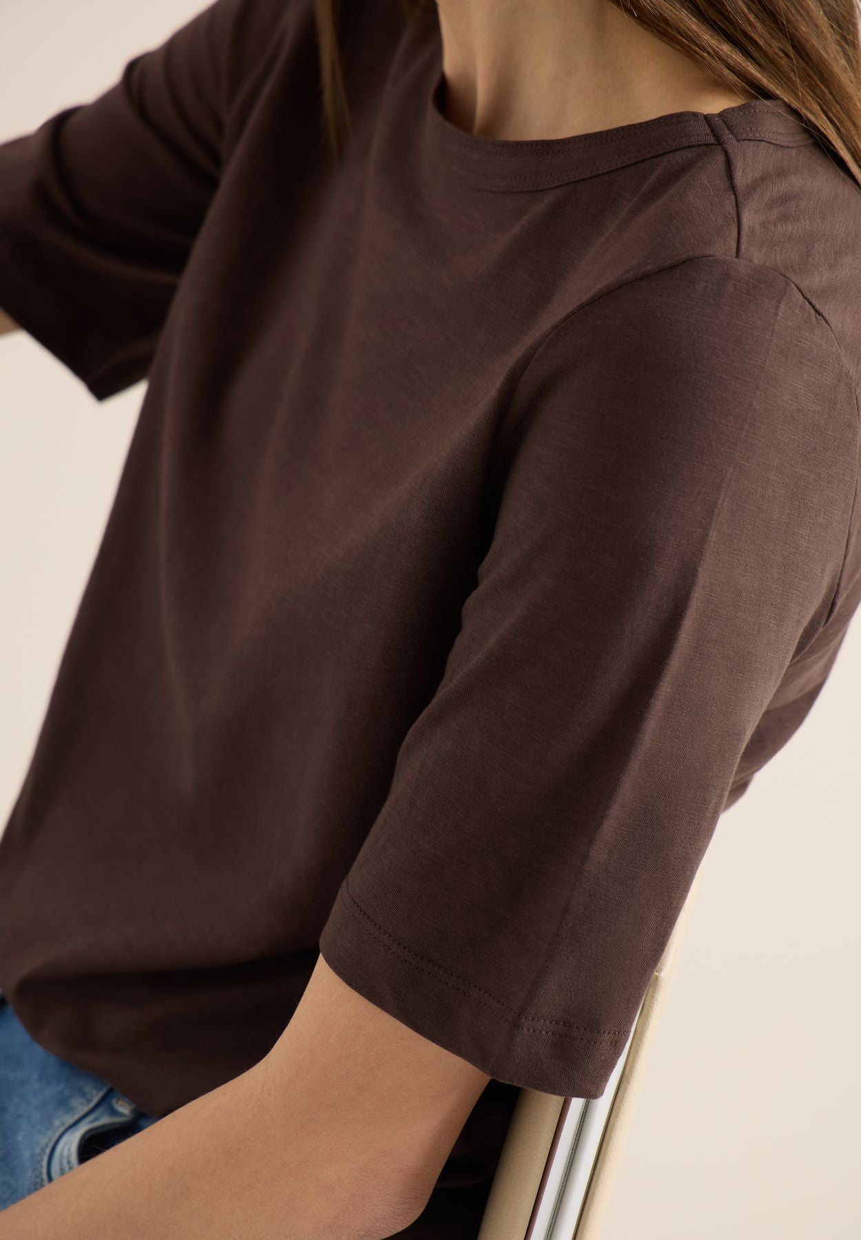 Kurzarm T-Shirt aus reiner Baumwolle