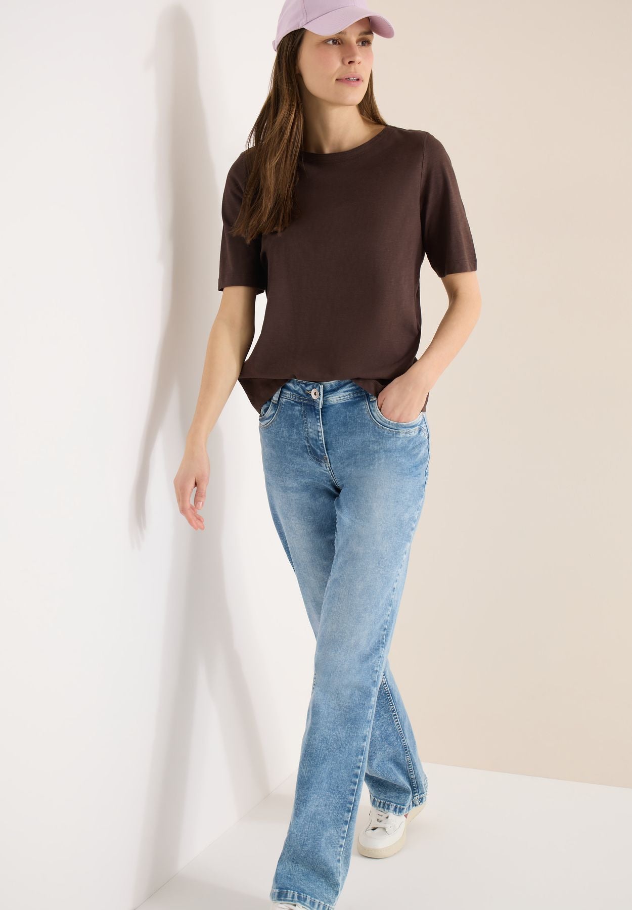 Kurzarm T-Shirt aus reiner Baumwolle