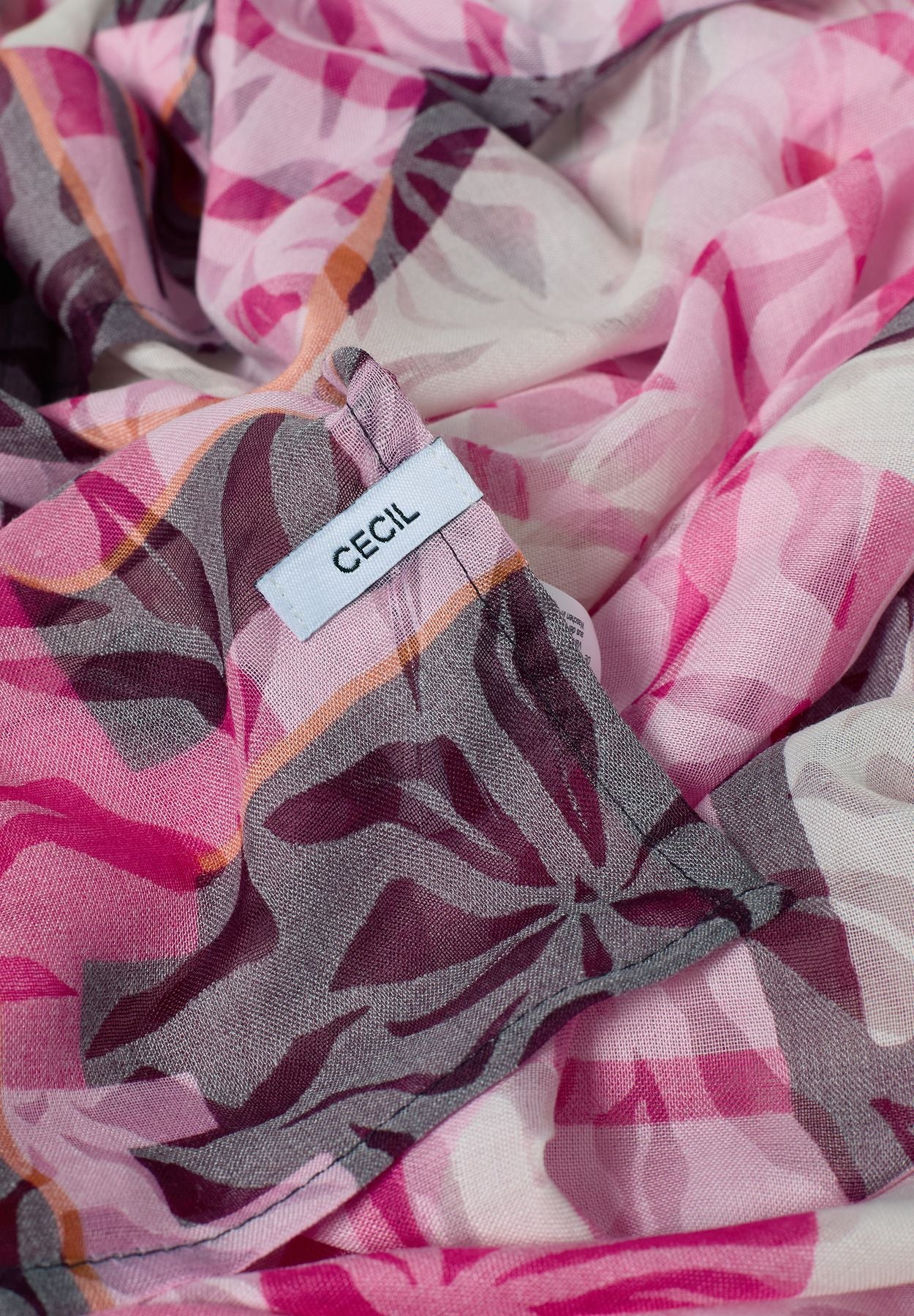 Tuch mit floraler Ausbrenner-Optik