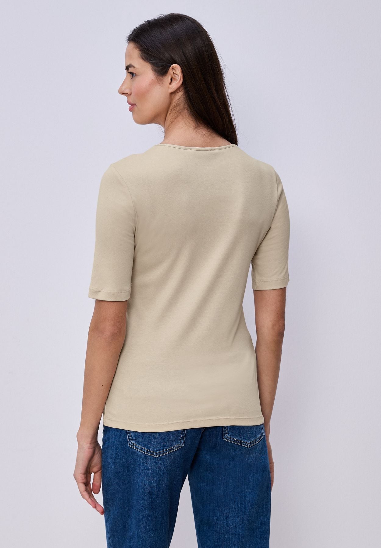 T-Shirt in Unifarbe