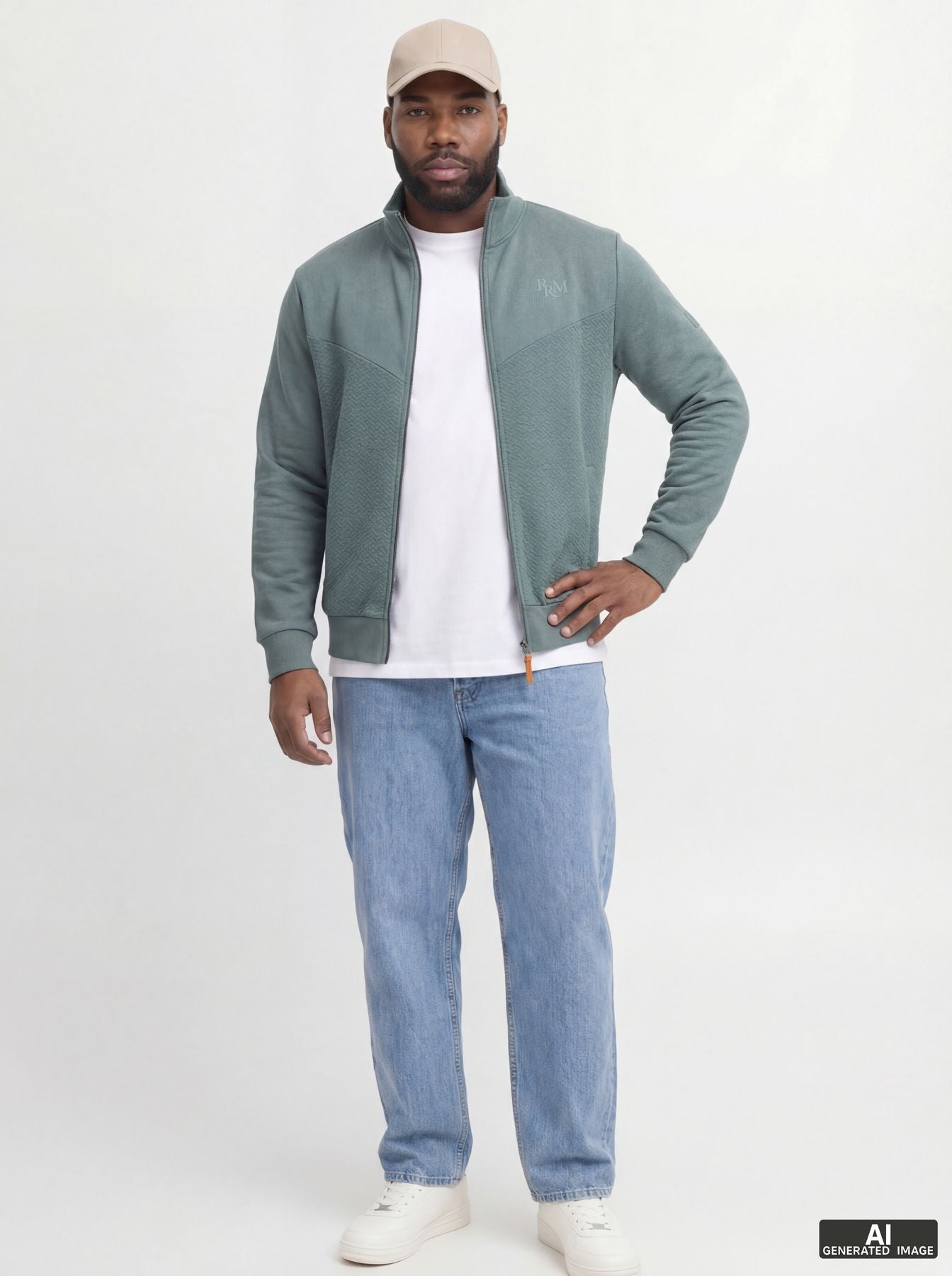 JPRBLUFRANKIE SWEAT ZIP HIGH NECK PLS