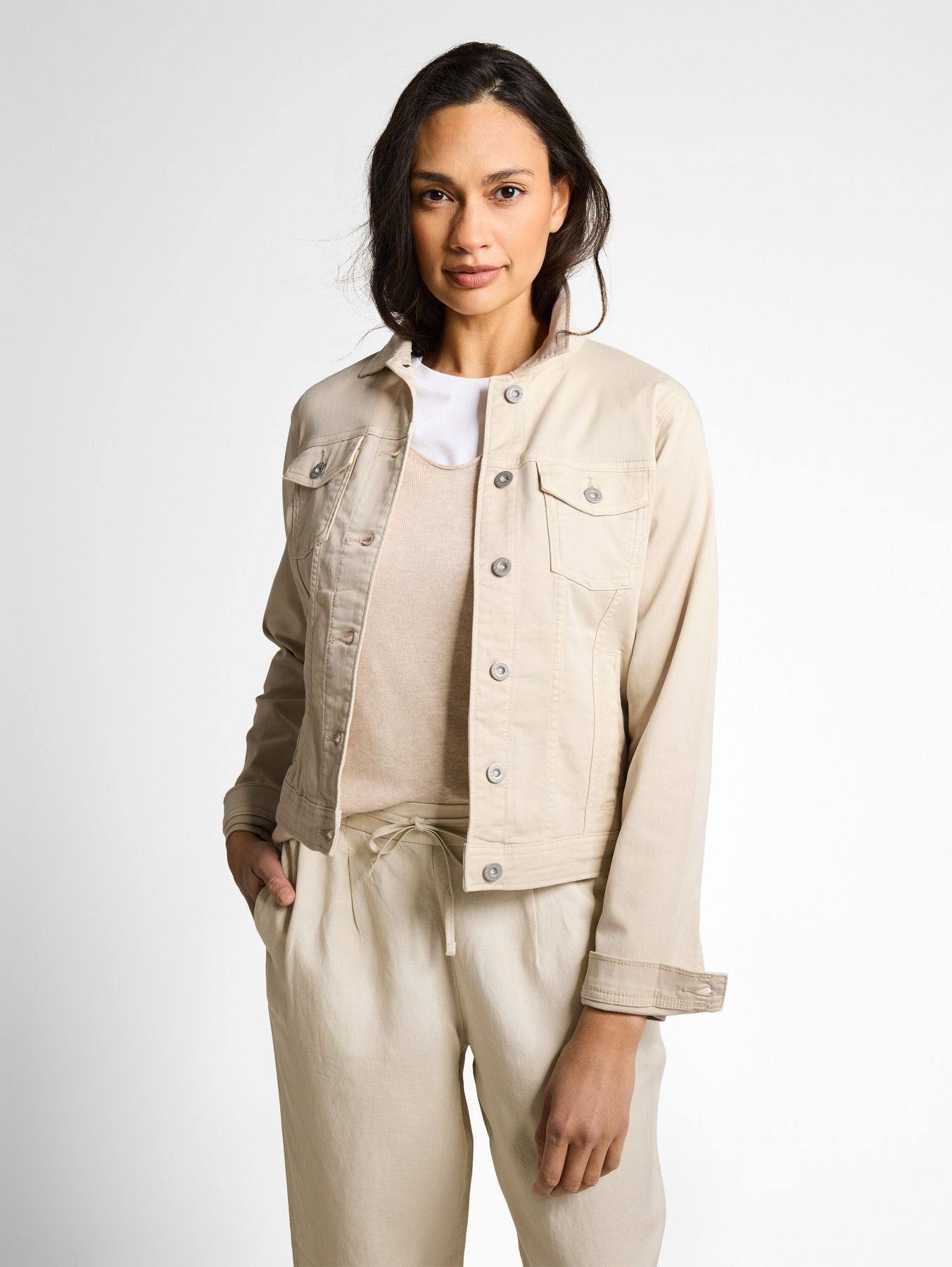 Jeansjacke mit Eingriffstaschen