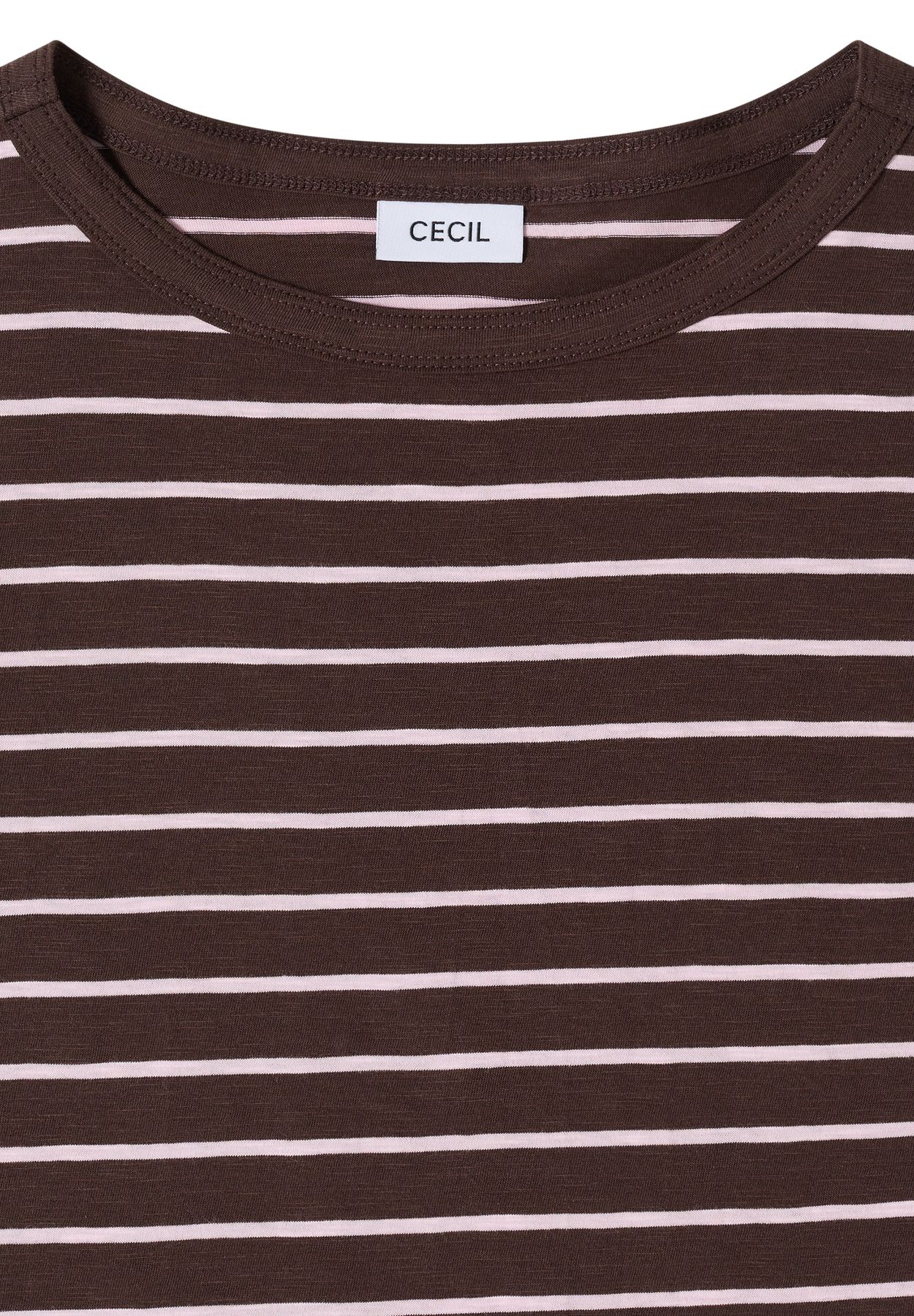 T-Shirt mit Boatneck und Streifen