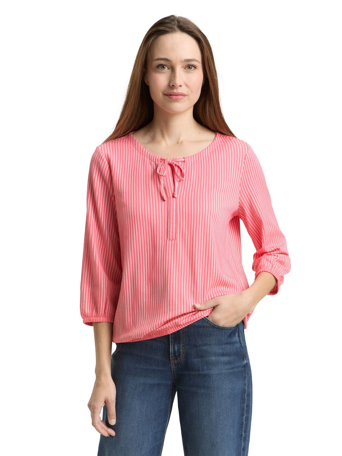 Blusenshirt mit Streifenmuster