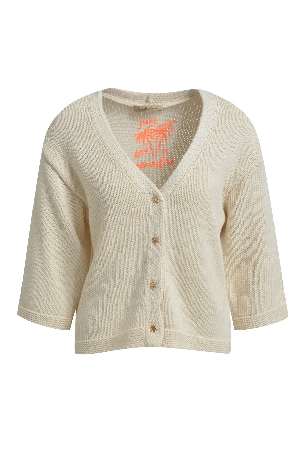 Flared Slv V-neck Cardigan