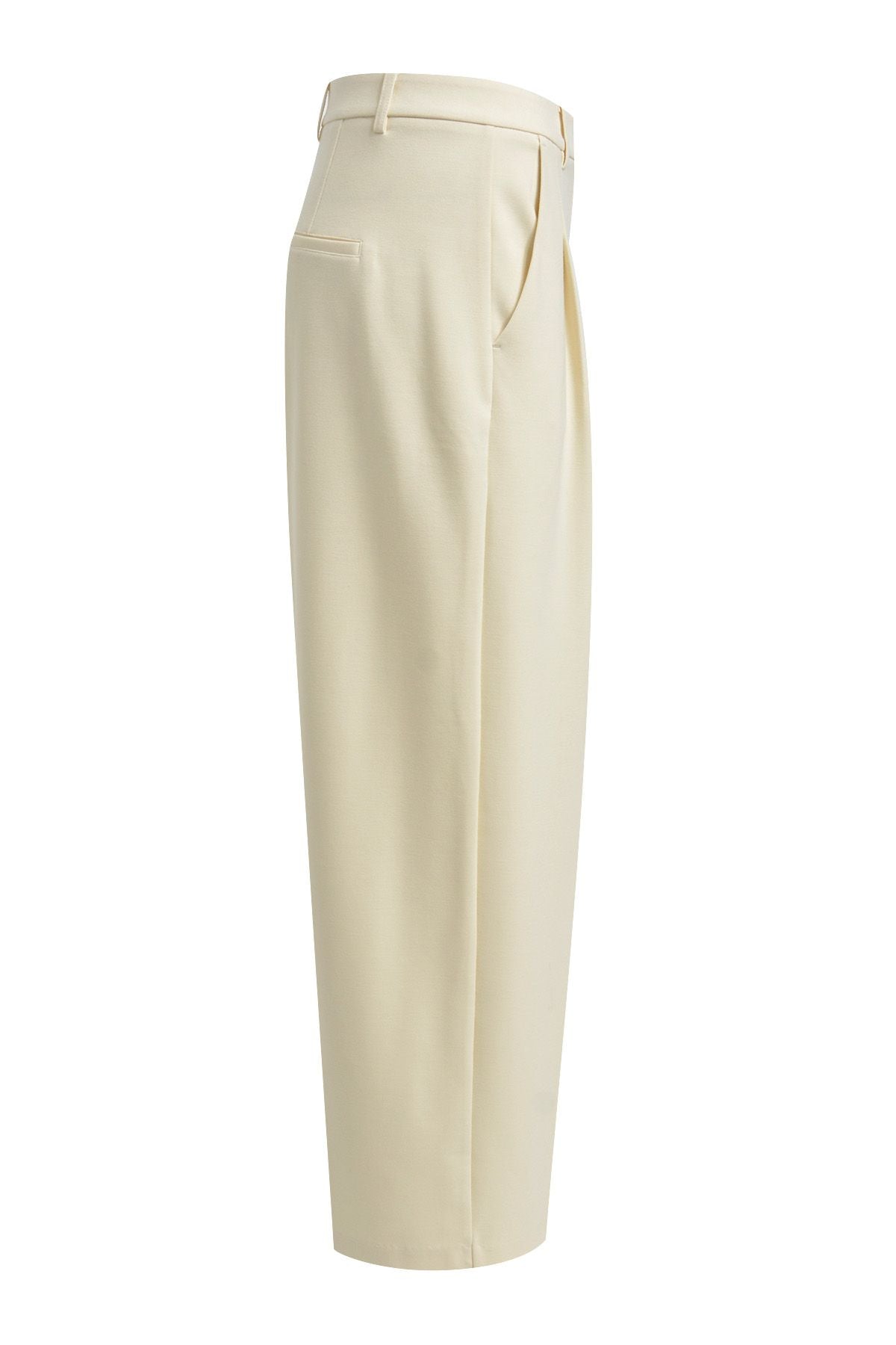 Interlock Pants With Pleats