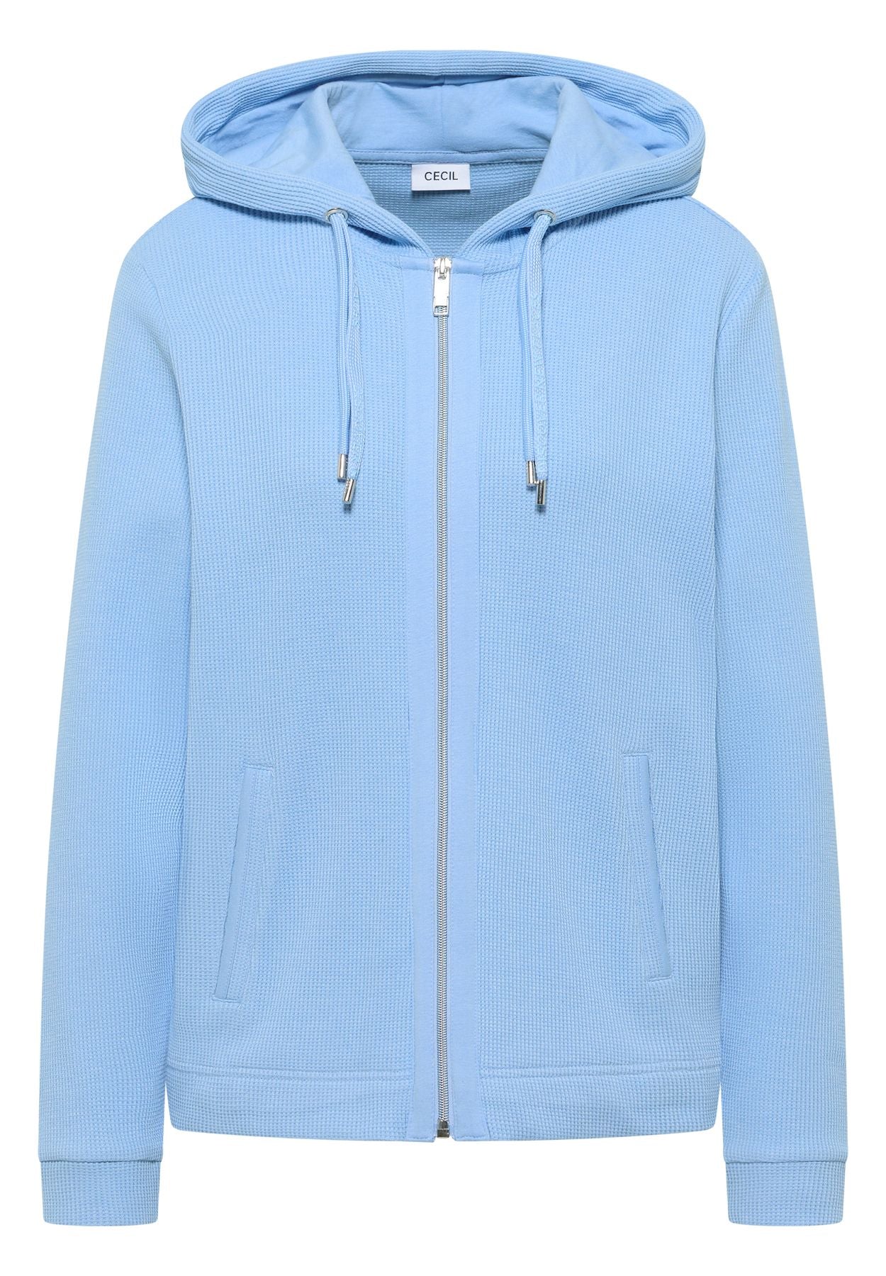 Langarm Jacke mit Kapuze und Taschen
