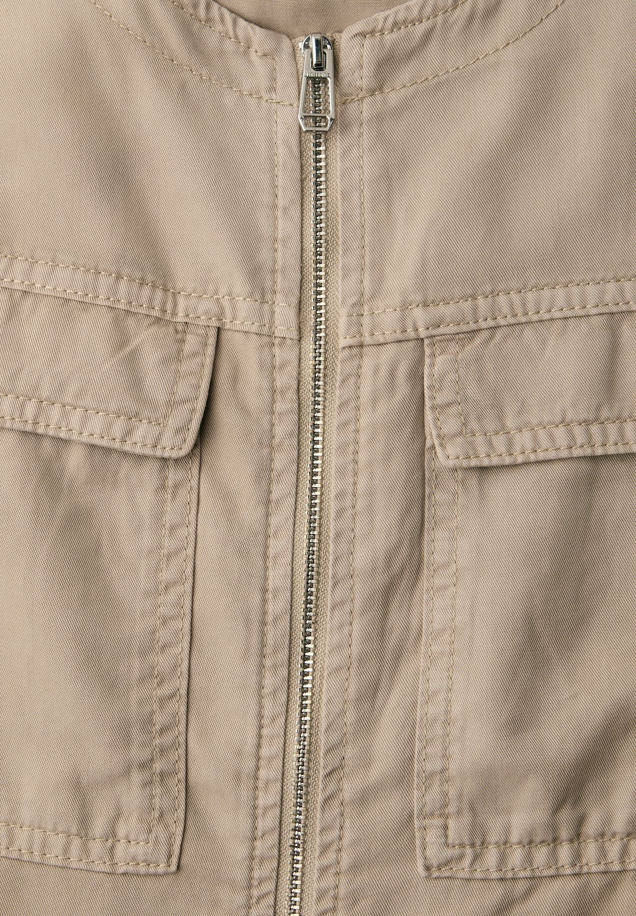 Jacke im Washed-Look mit Tunnelzug