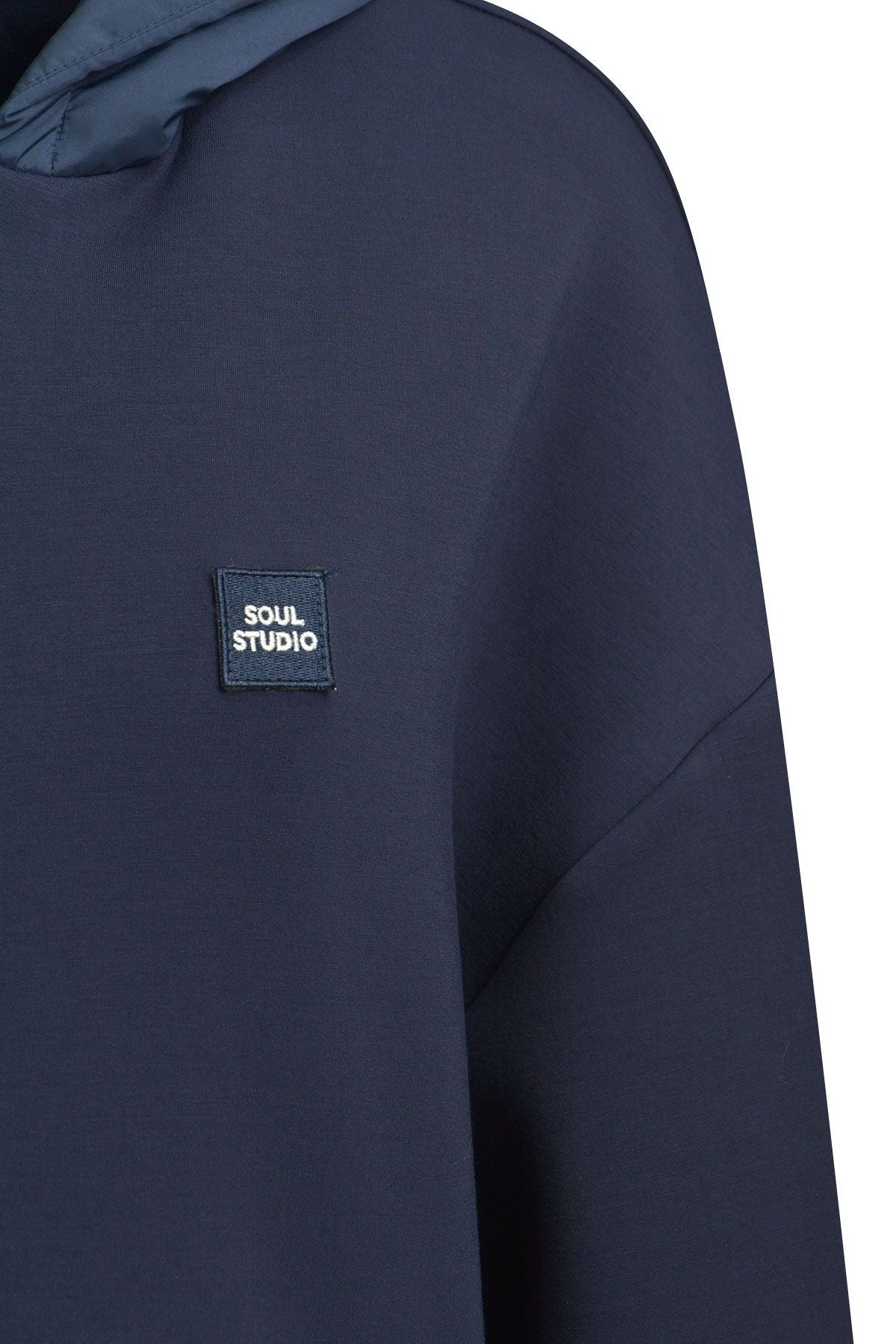 Fabric Mix Scuba Jacket