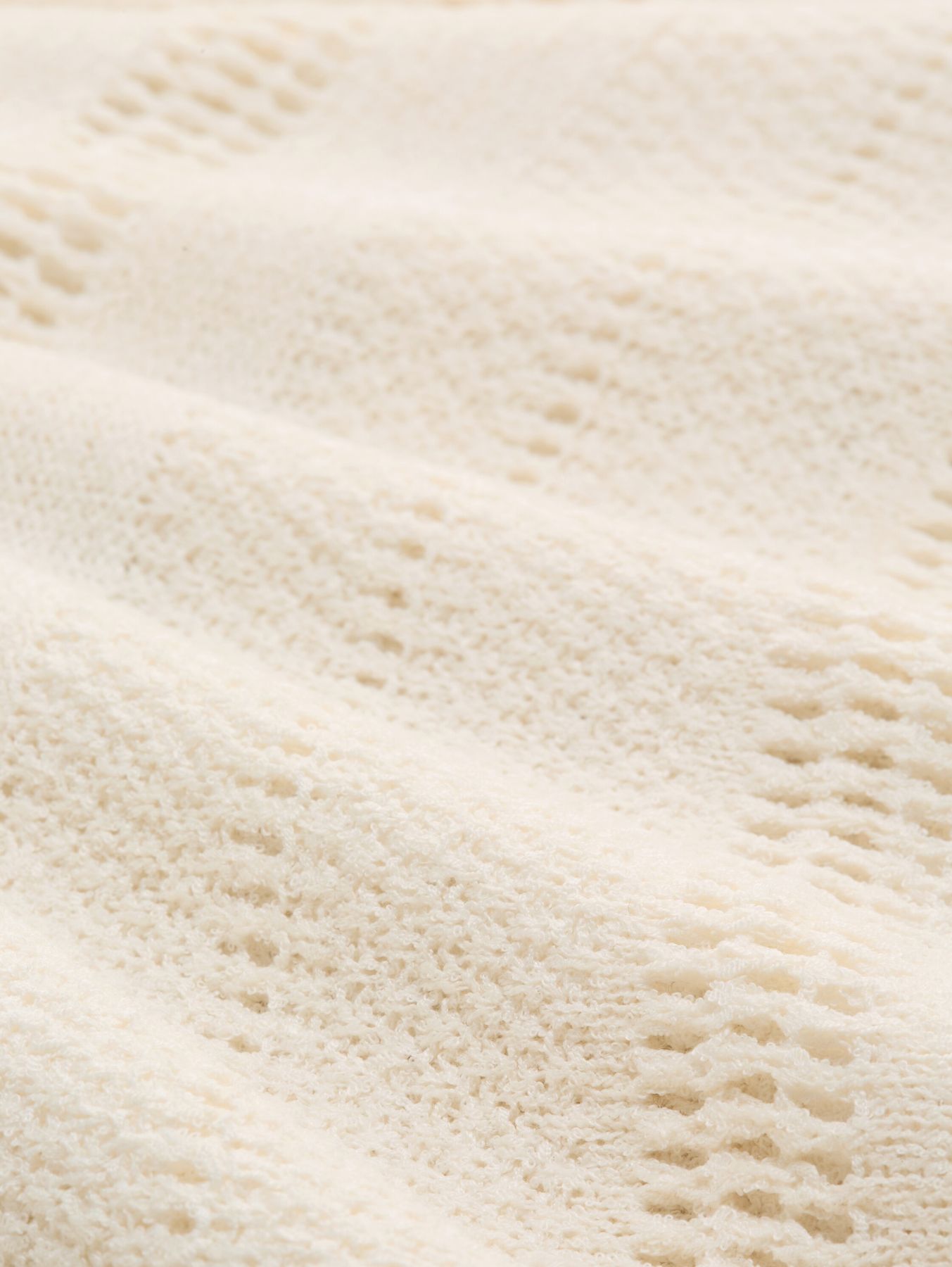 Relaxed Fit Strickpullover mit Lochmuster