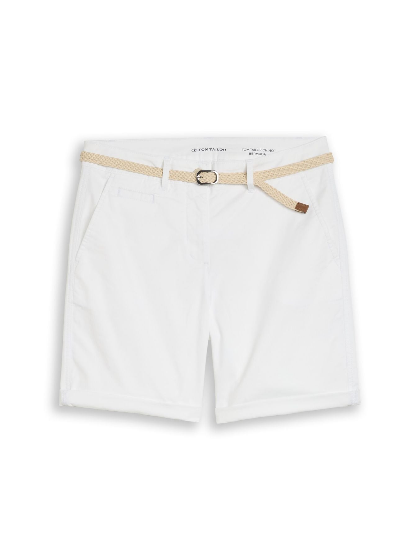Chino Bermuda Shorts mit Gürtel