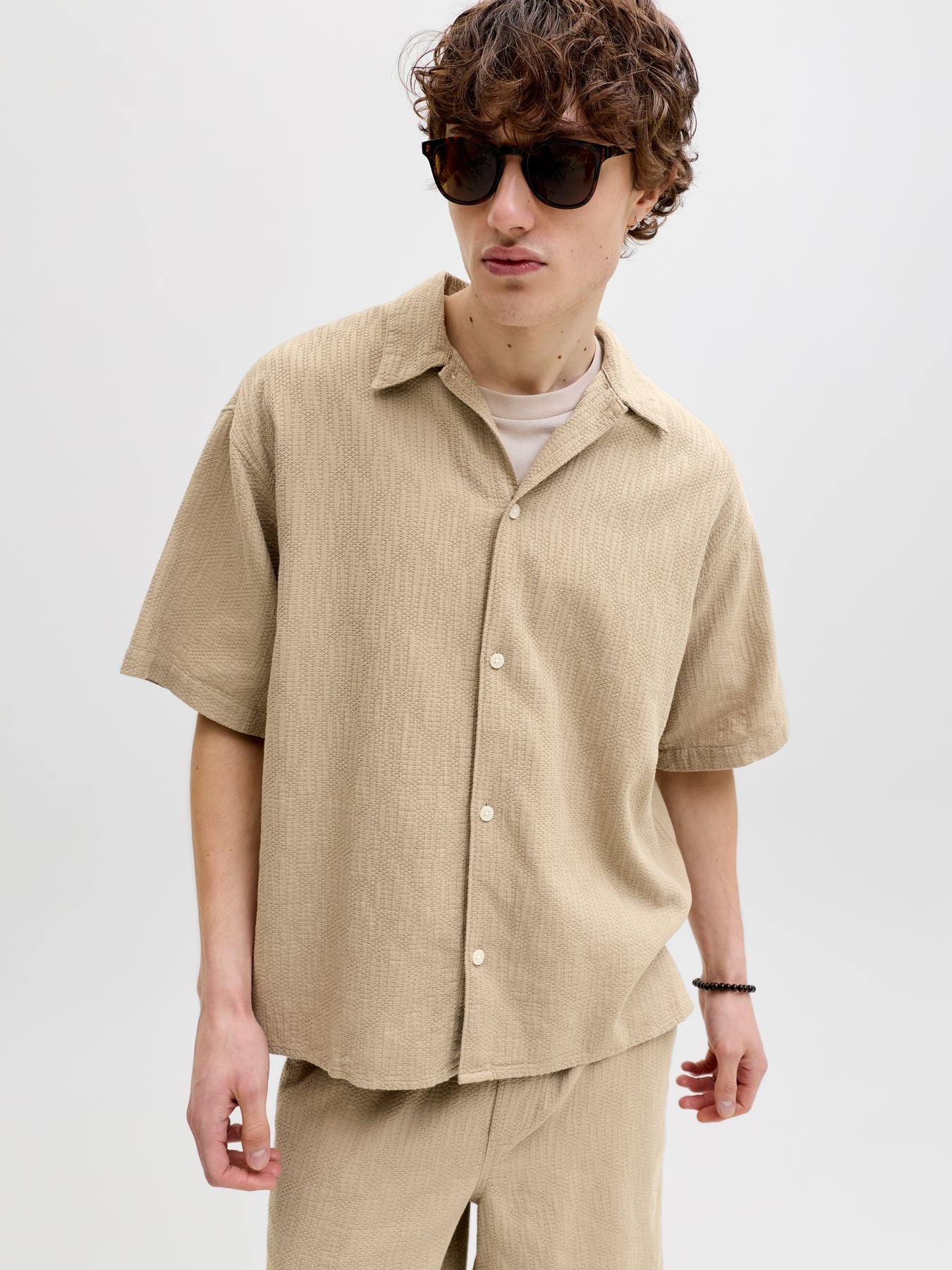 JORMONTAUK WAVY TEXTURE SHIRT SS SN