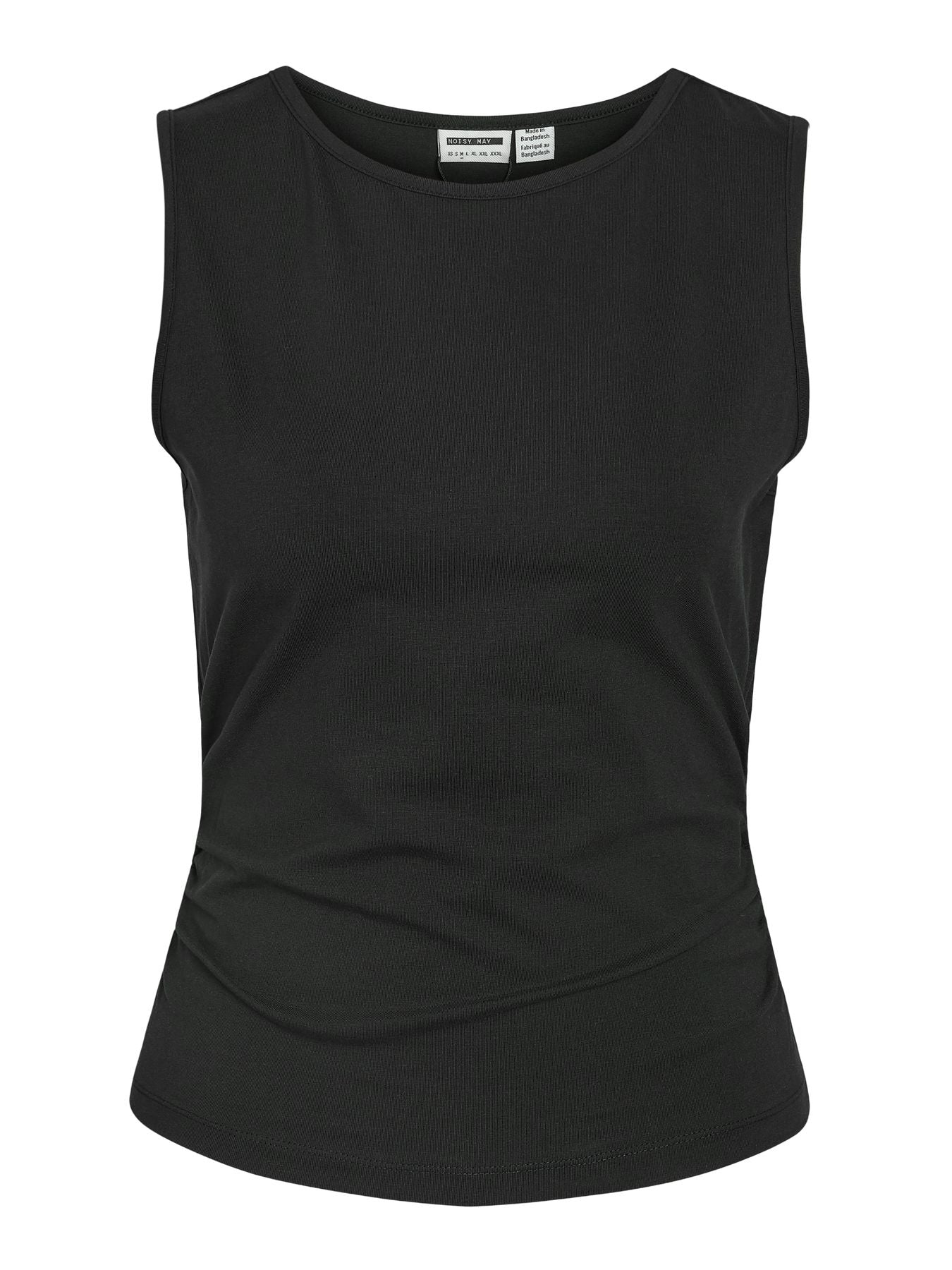 NMMOLLY S/L O-NECK RUCHING TOP JRS