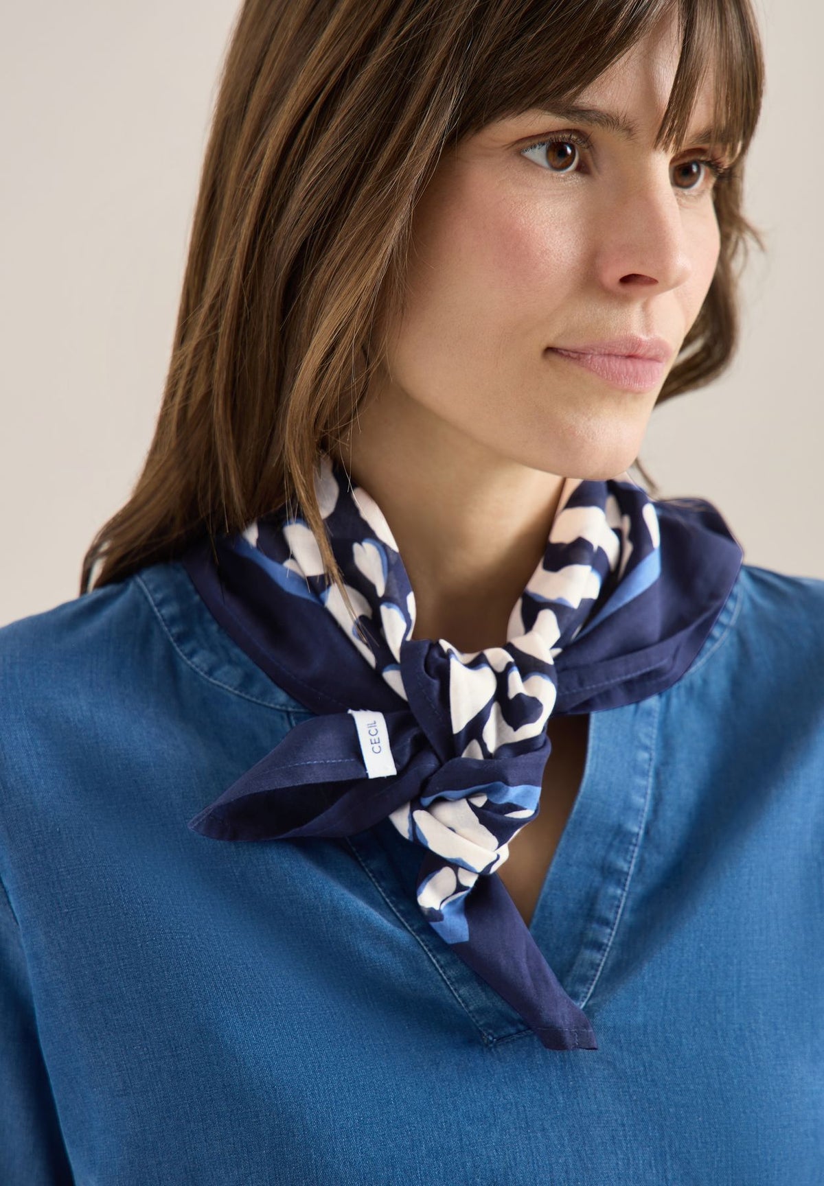 Bandana aus Baumwolle mit Leo-Muster