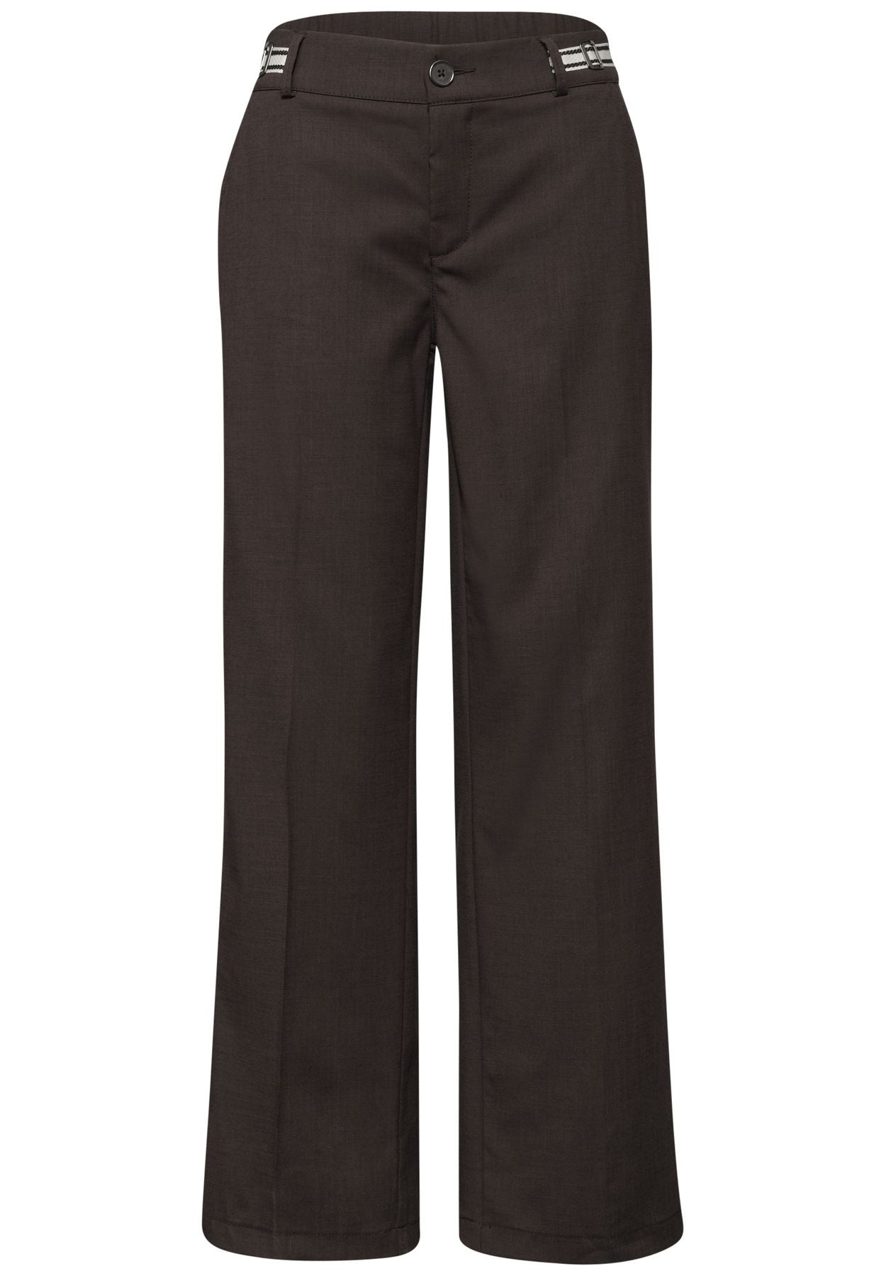 Straight Leg Hose mit Gürteldetails