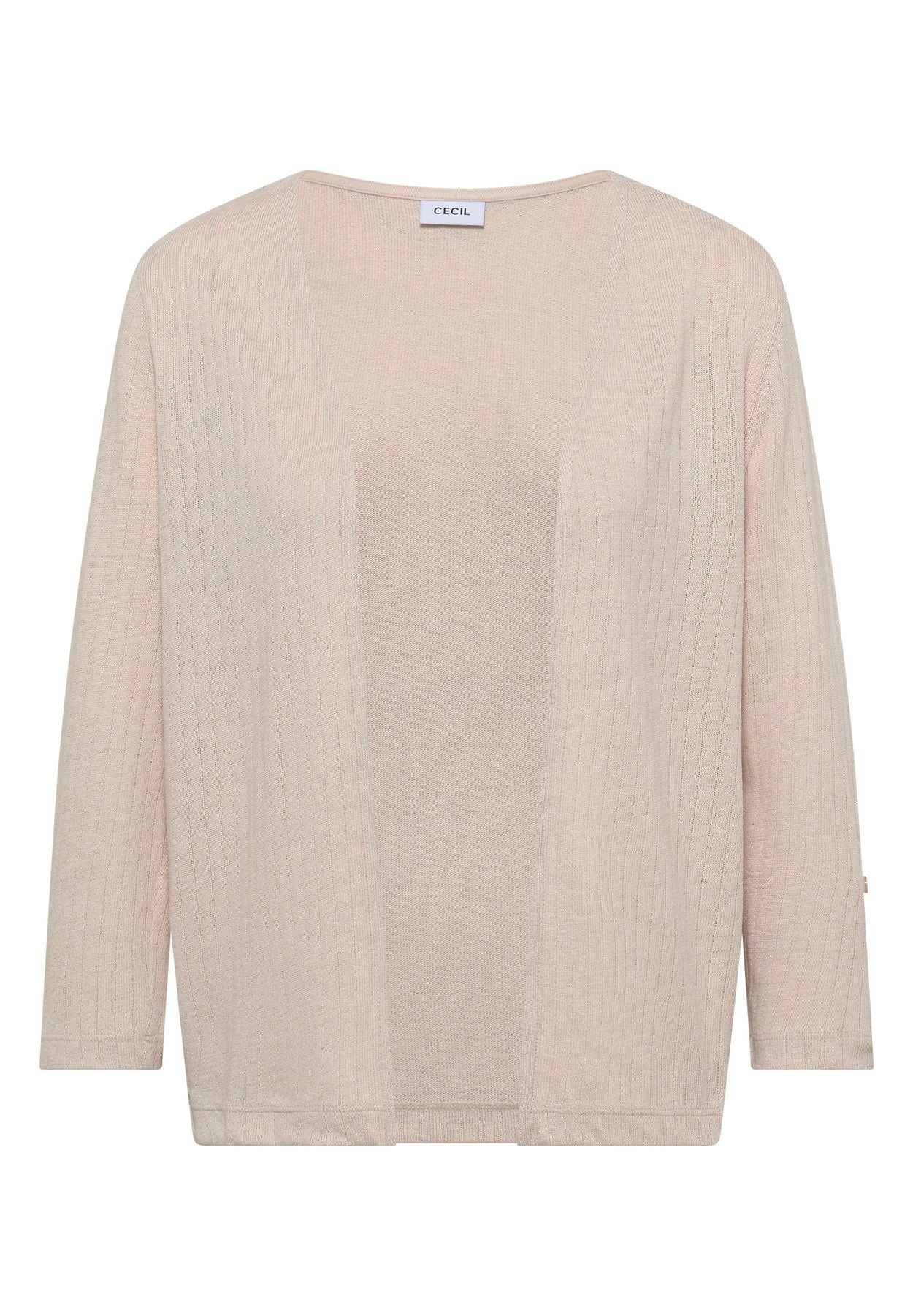 3/4-Arm Jacke in Strick-Optik