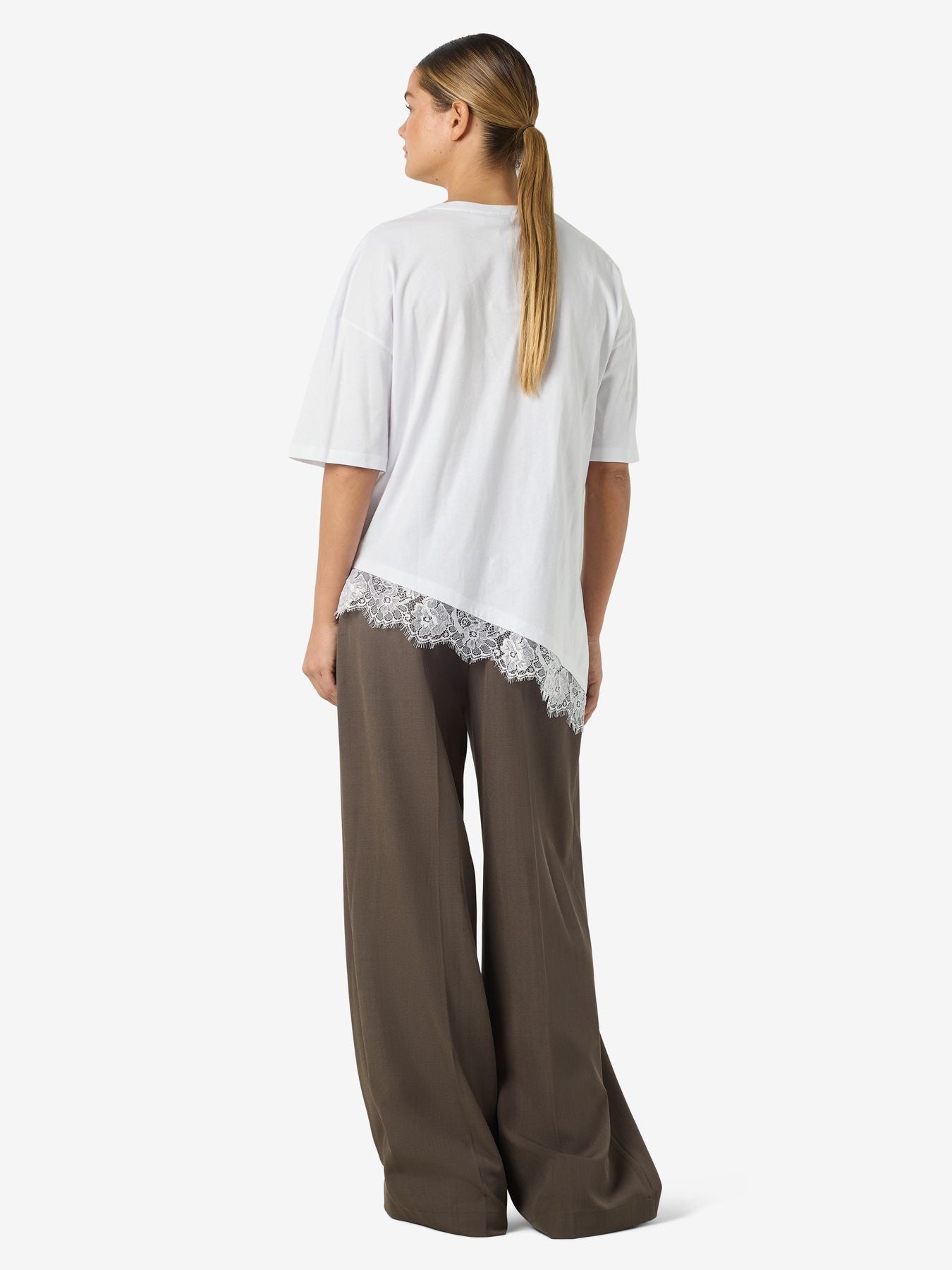 NMEASY LACE DETAIL S/S T-SHIRT /TNT