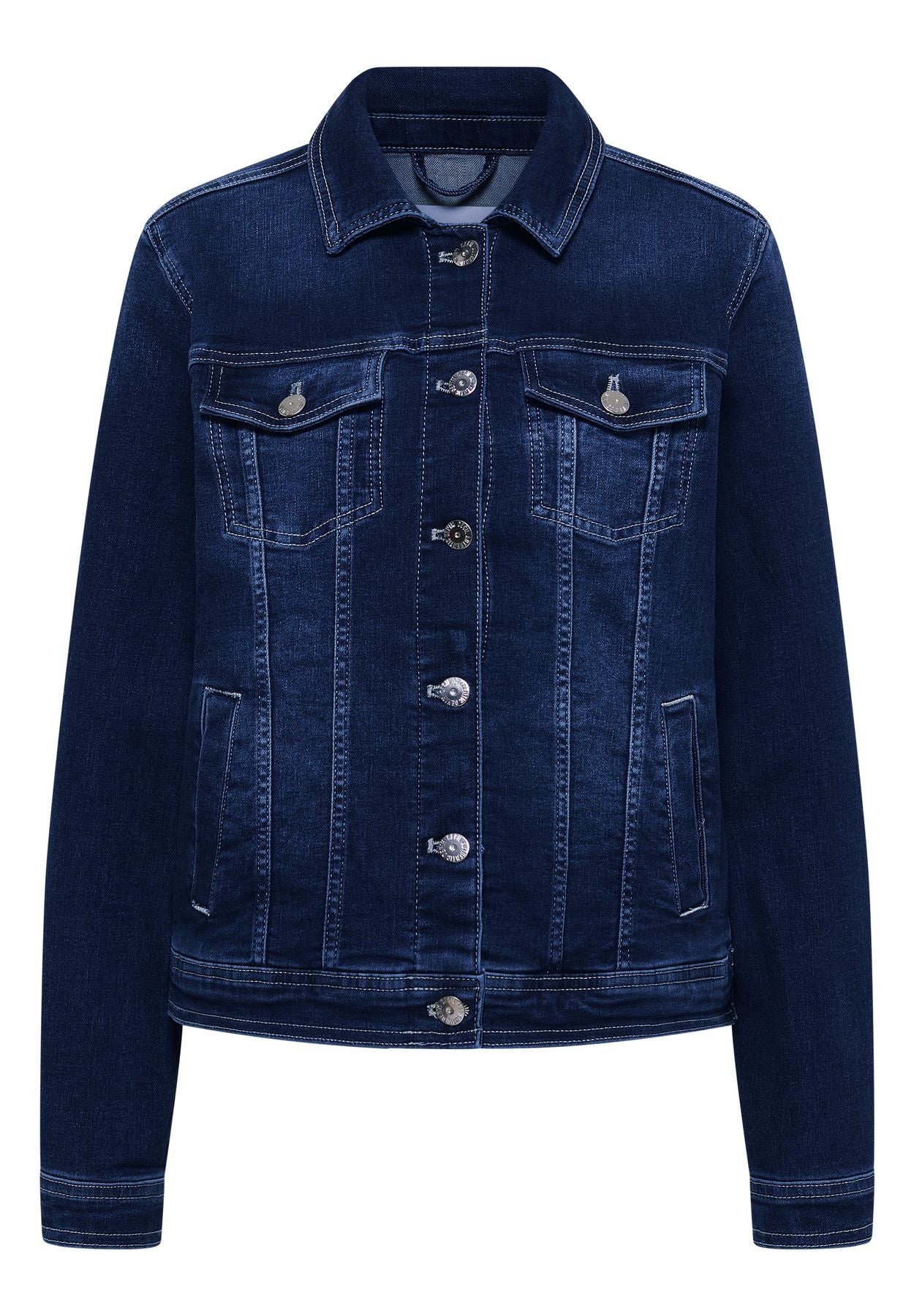 Jeansjacke mit Brusttaschen und Knöpfen