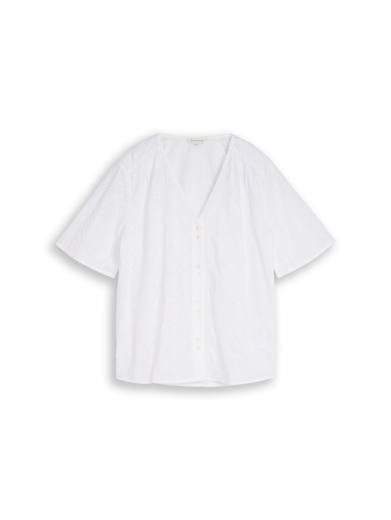 Bluse mit Lochstickerei