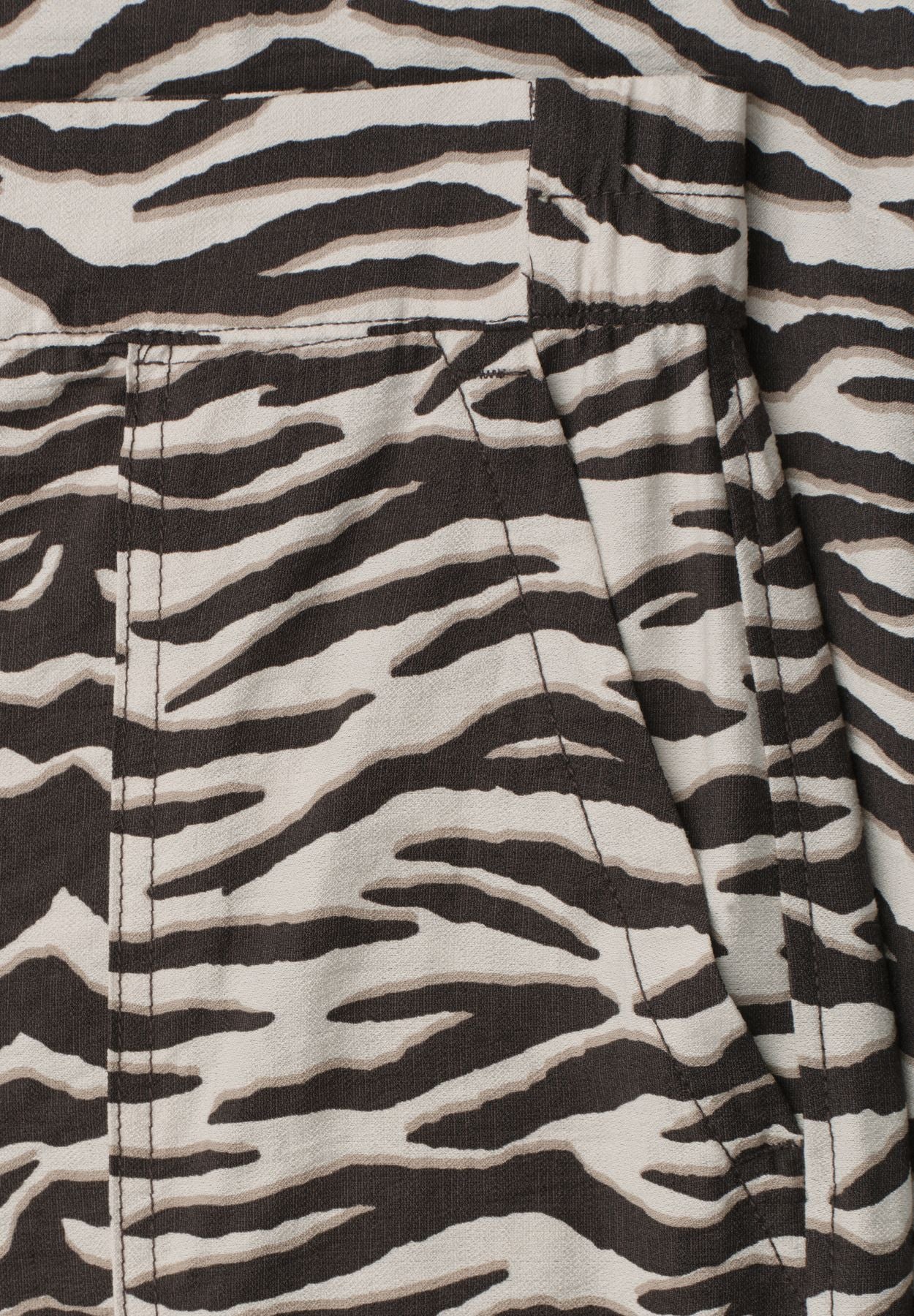 Wide Leg Hose im Loose Fit mit Animal Print