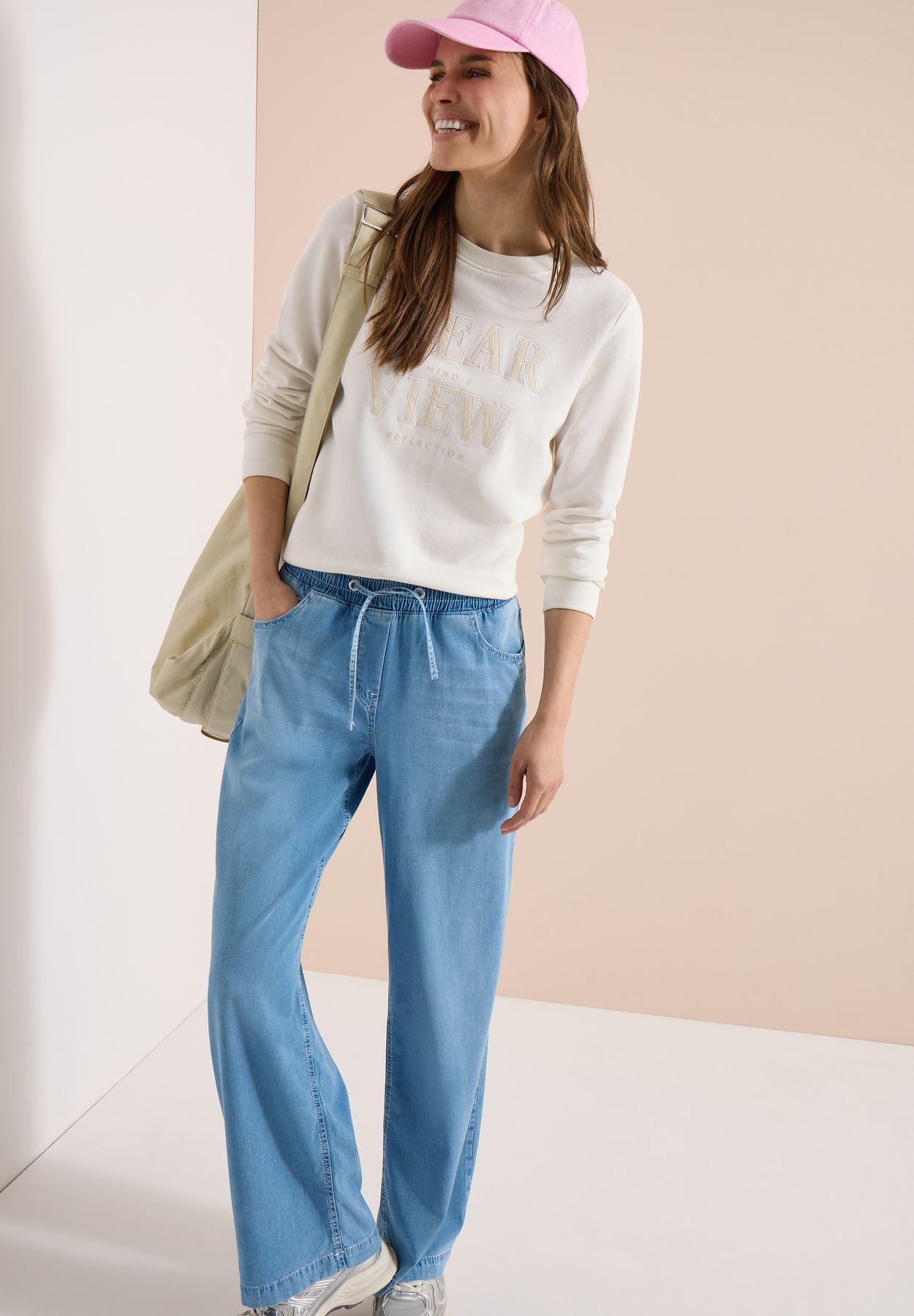 High Waist Wide Leg Jeans im Loose Fit