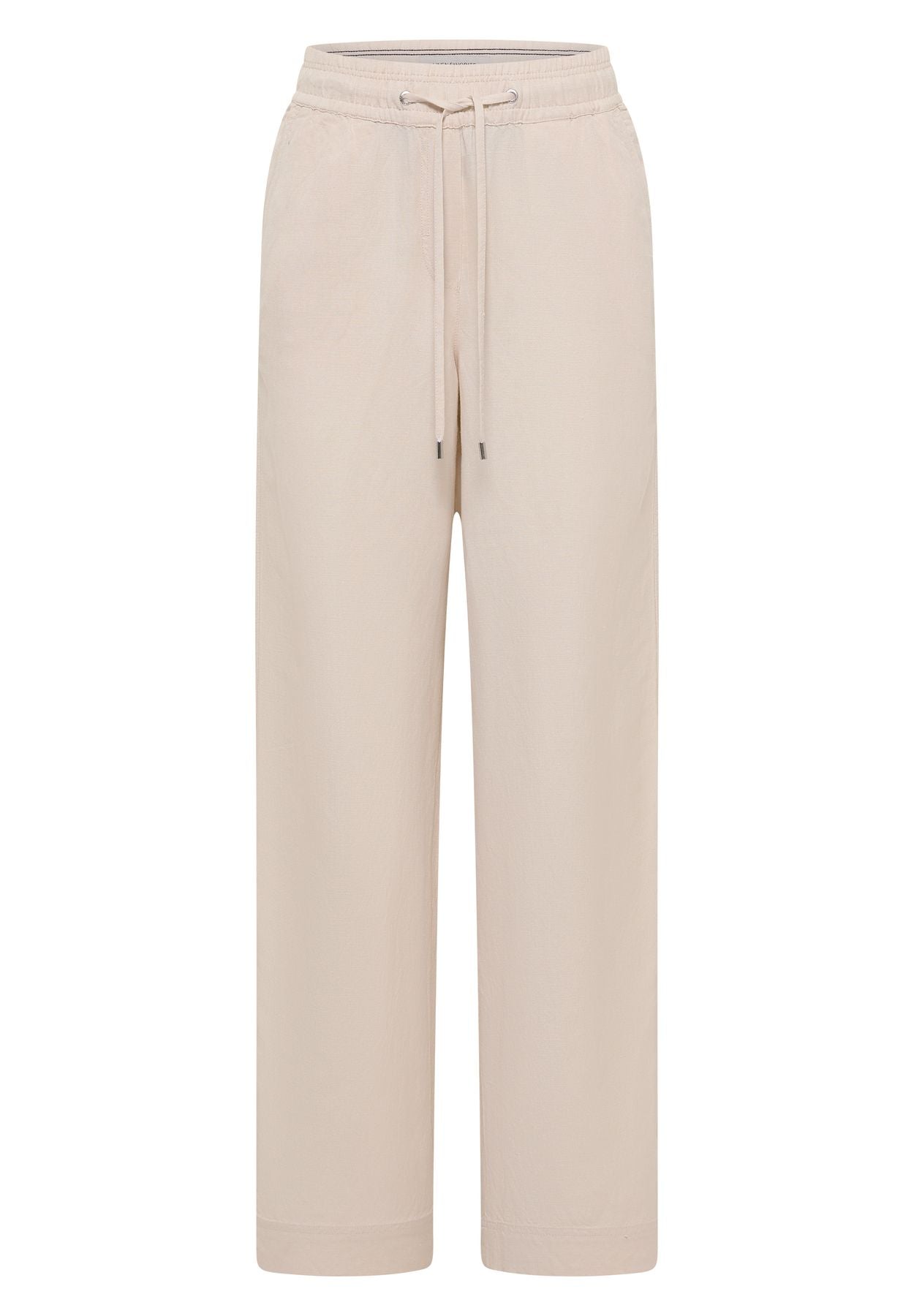 High Waist Wide Leg Hose aus Leinenmix