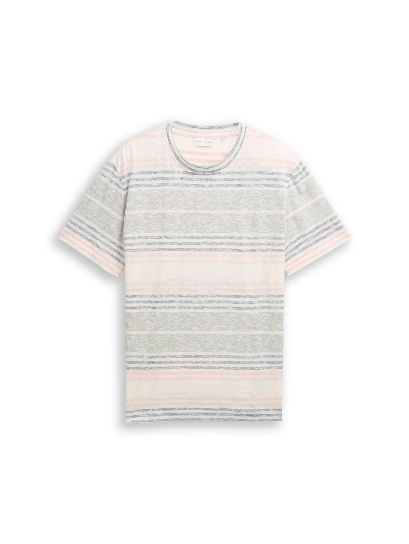 T-Shirt mit Inside-Out Streifenmuster