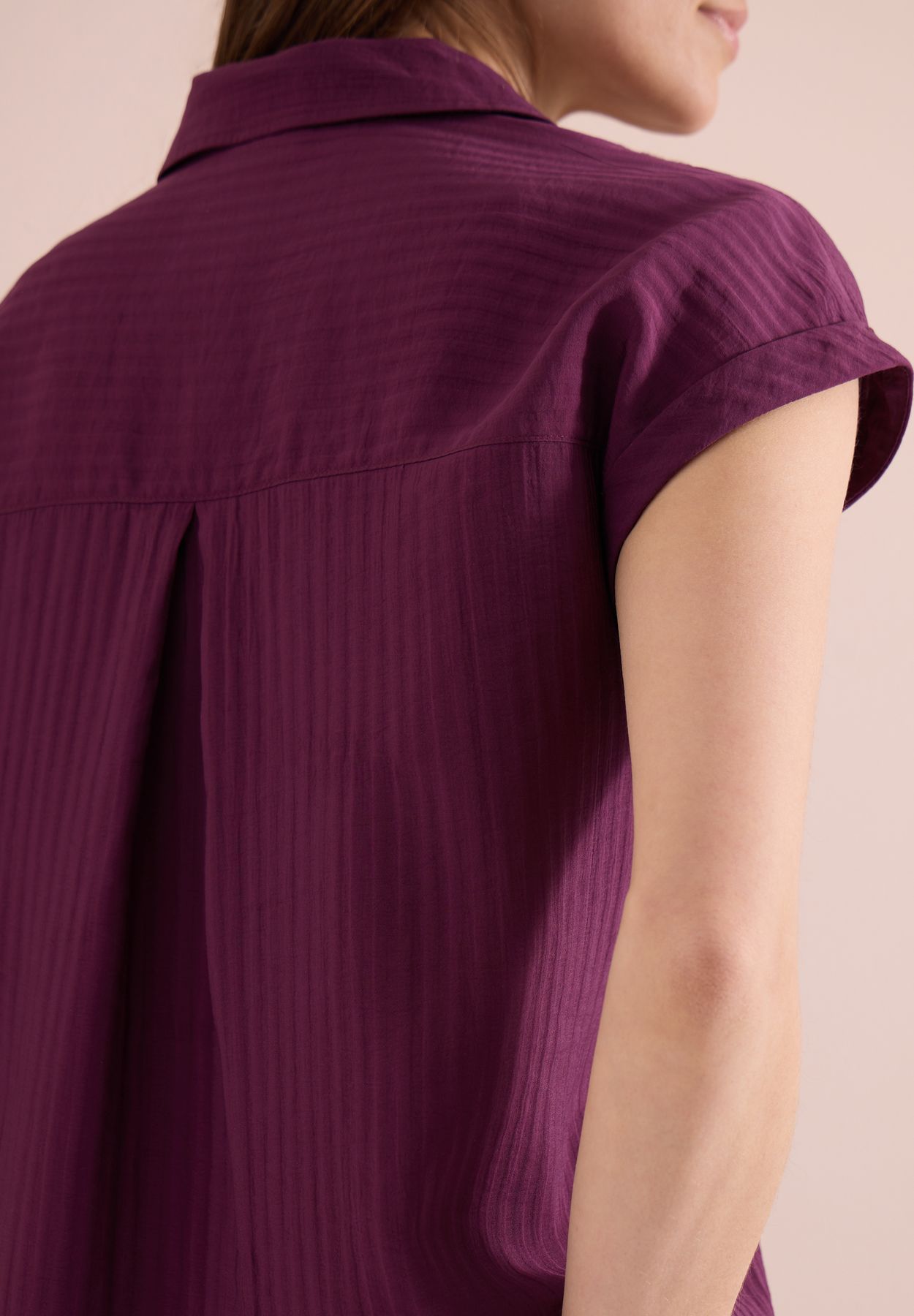 Dropped Shoulder Bluse mit Struktur