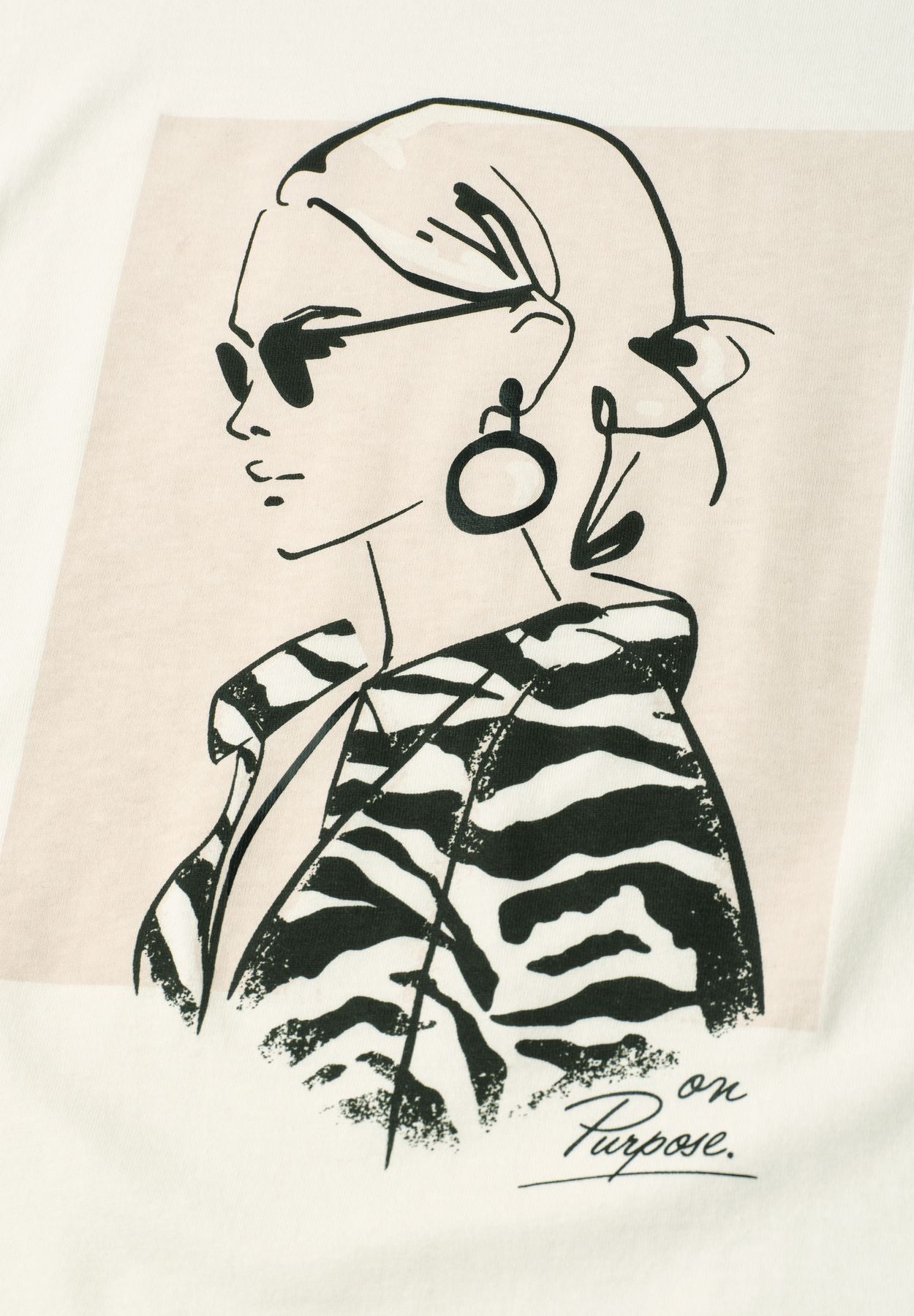 Dropped Shoulder Shirt mit Print