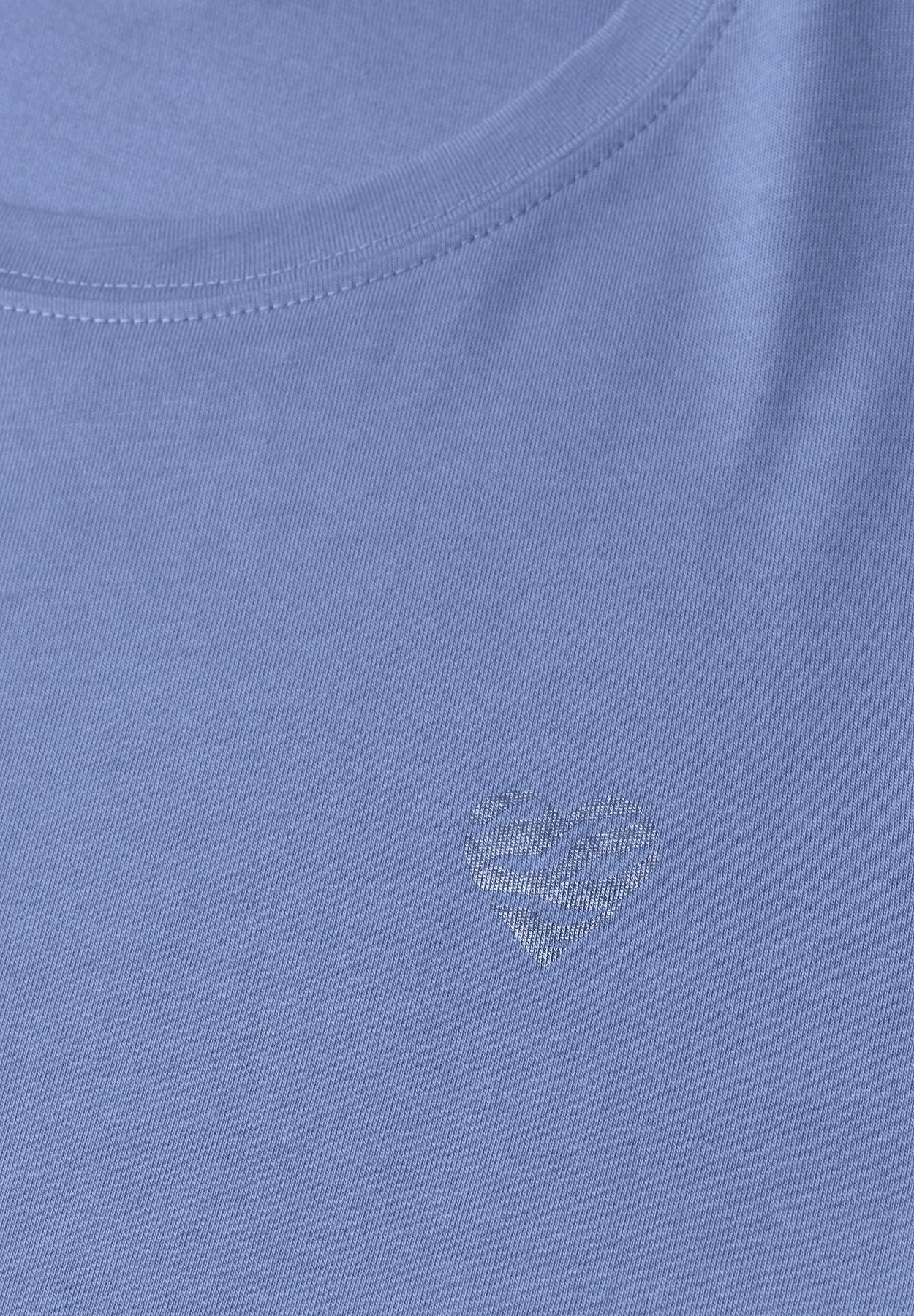 T-Shirt mit Rundhals und Herzdetail