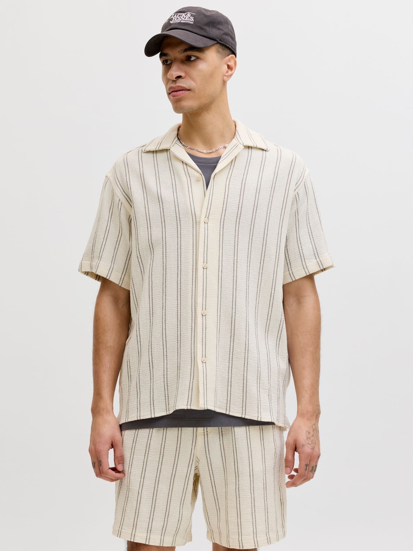JJECOBA STRIPE RESORT SHIRT SS SN