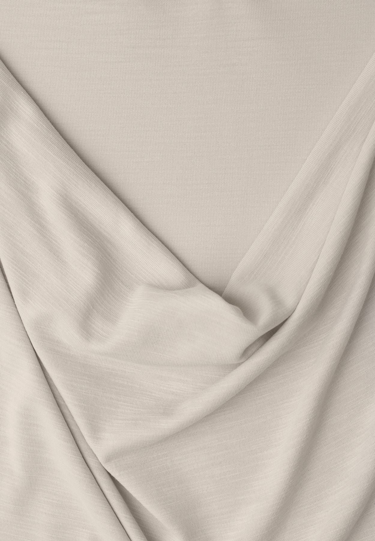 Dropped Shoulder Shirt mit Wasserfall-Front