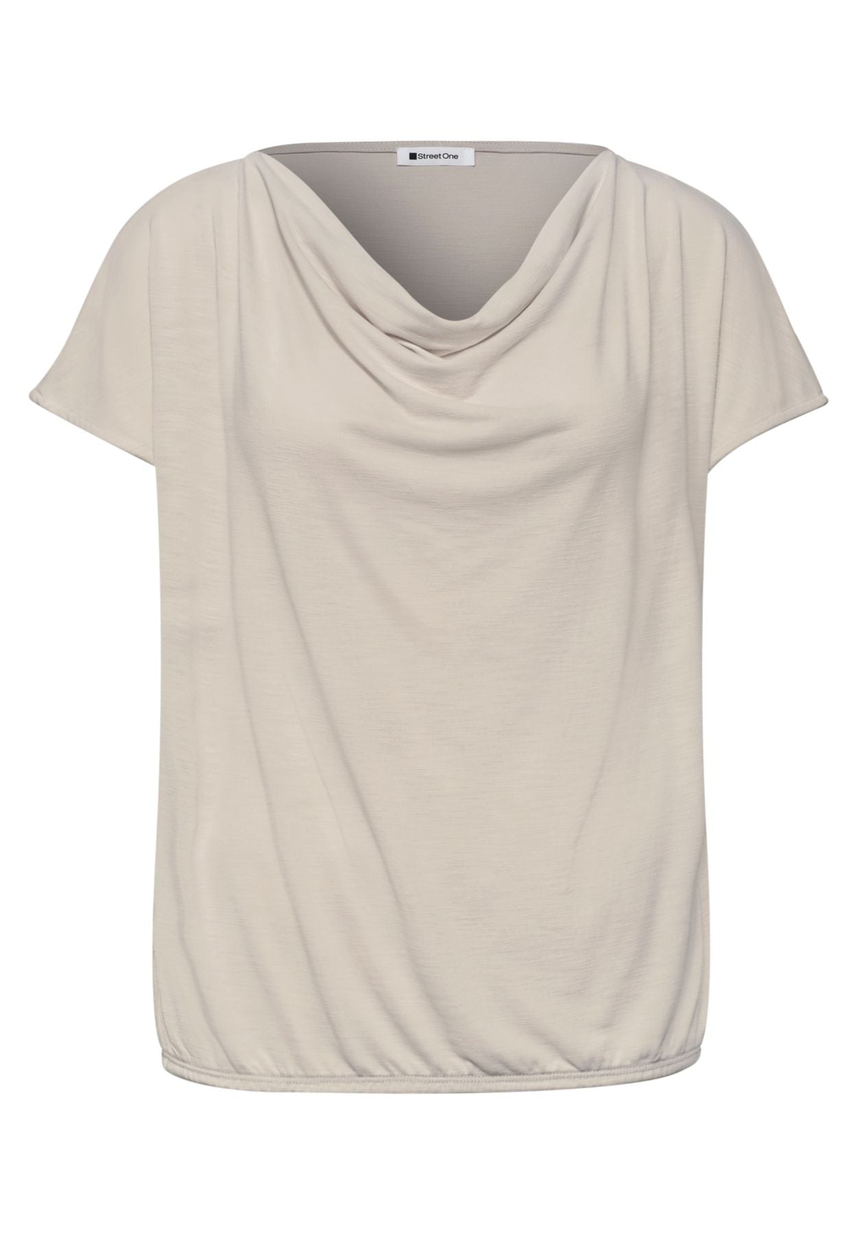 Dropped Shoulder Shirt mit Wasserfall-Front