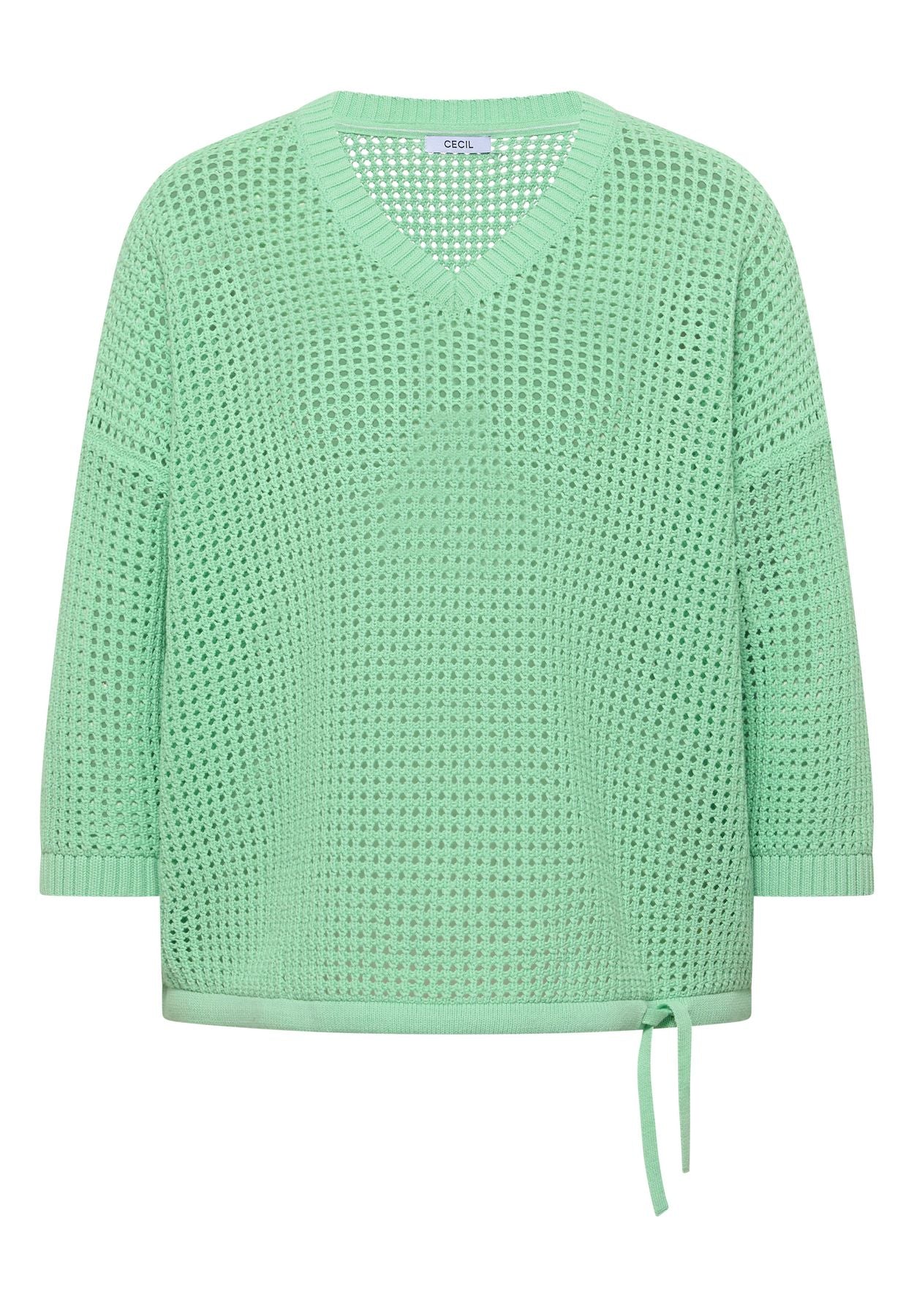 Kurzarm Pullover im Crochet-Look