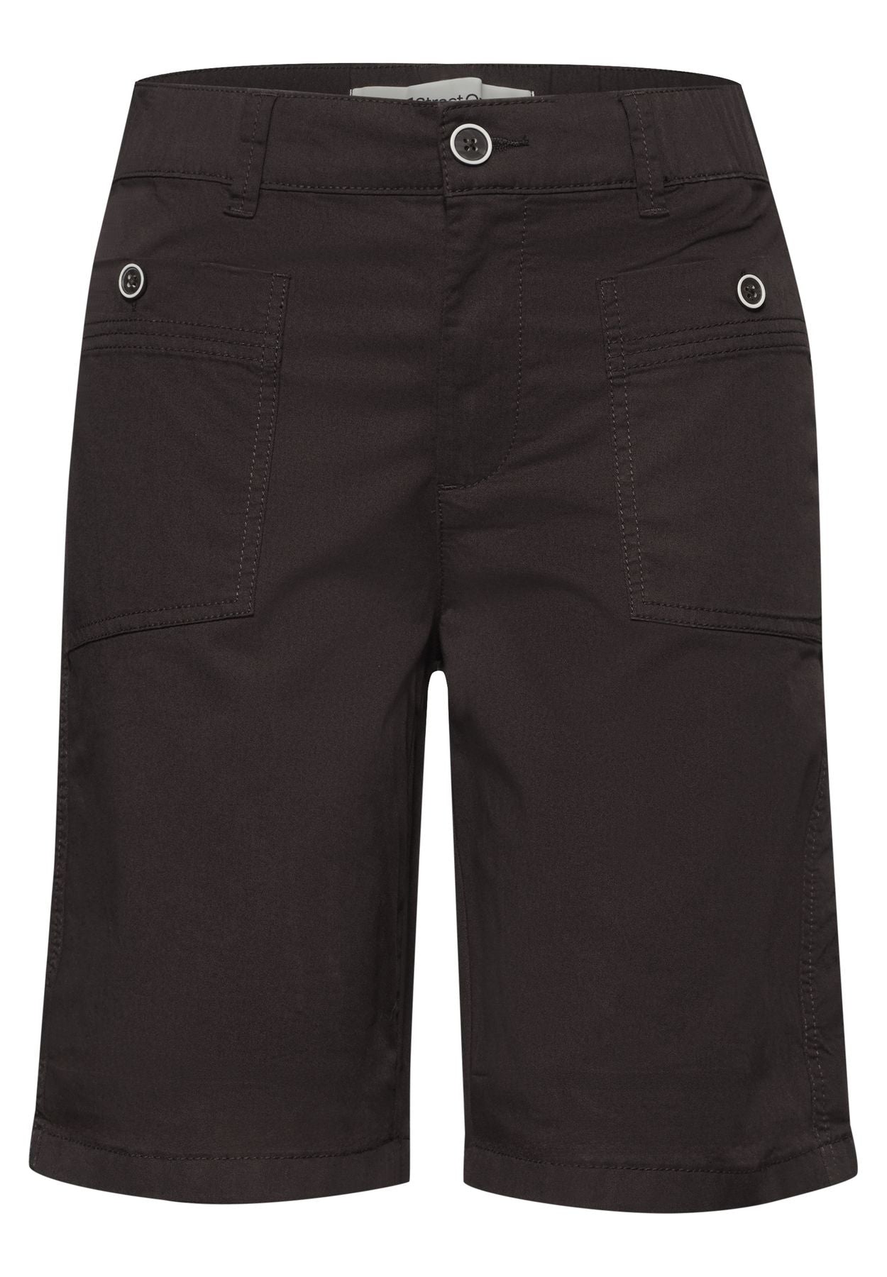 Straight Leg Bermuda mit Turn-Up