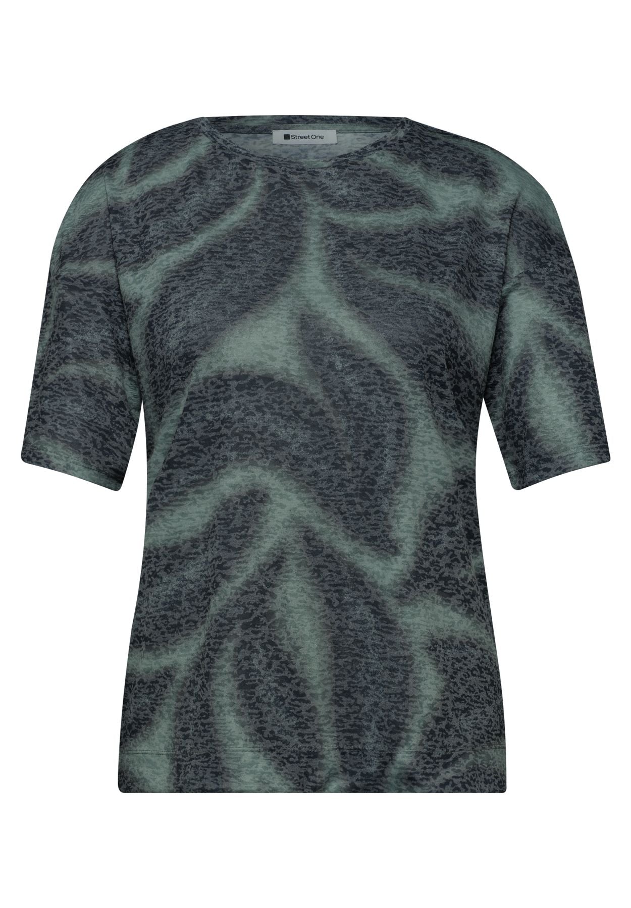 Shirt im Ausbrenner-Look mit Print