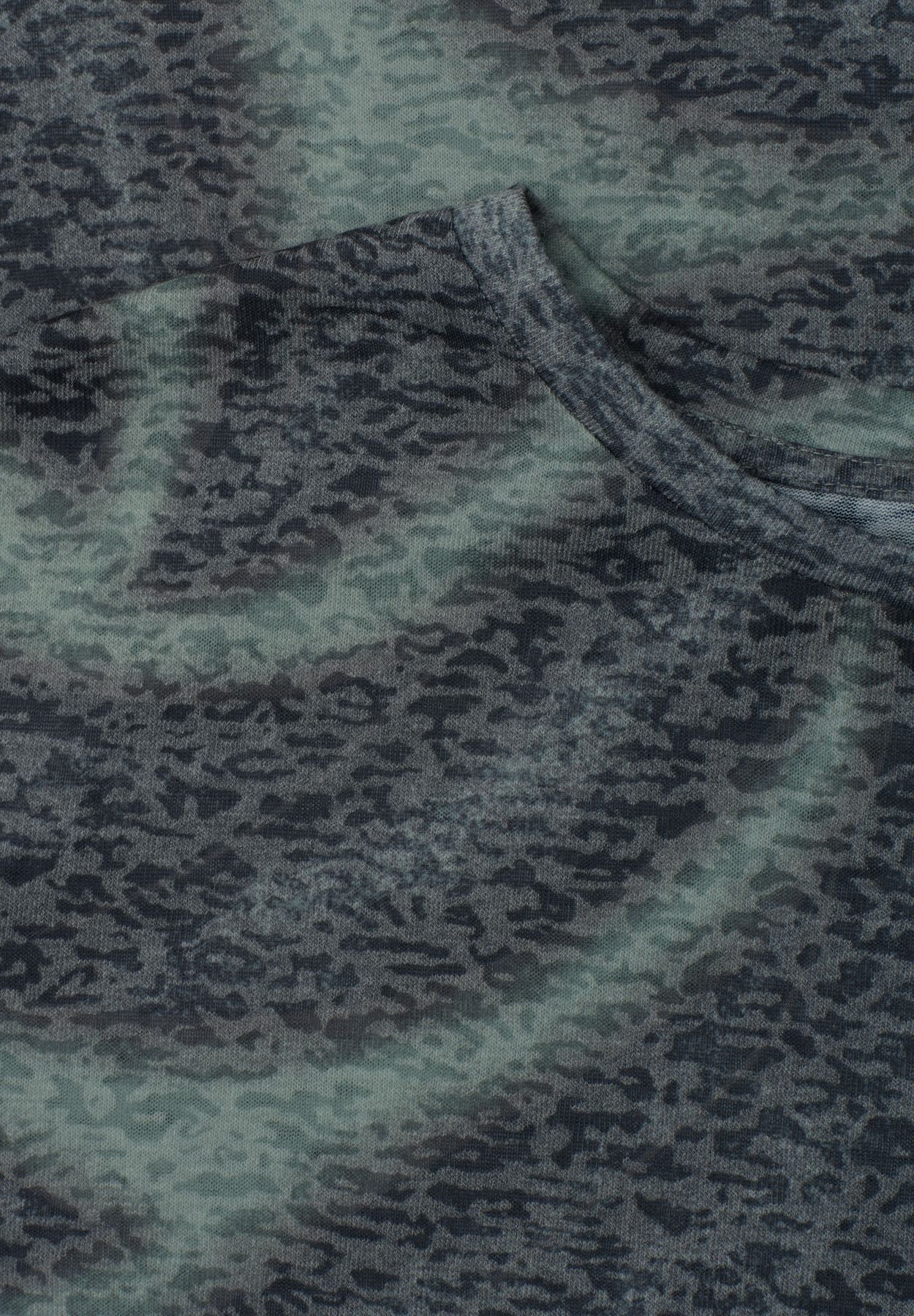 Shirt im Ausbrenner-Look mit Print