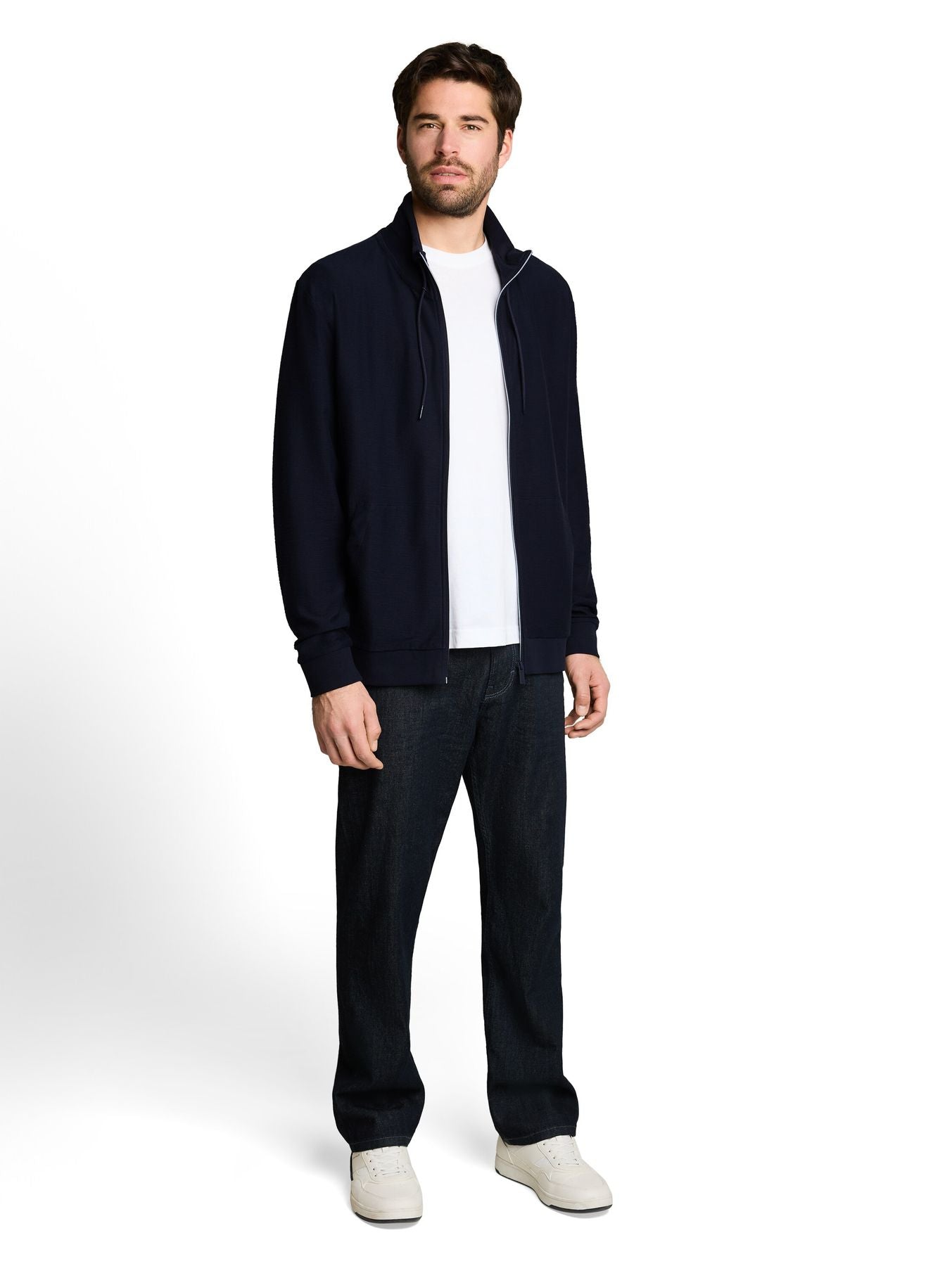 Sweatjacke mit Stehkragen