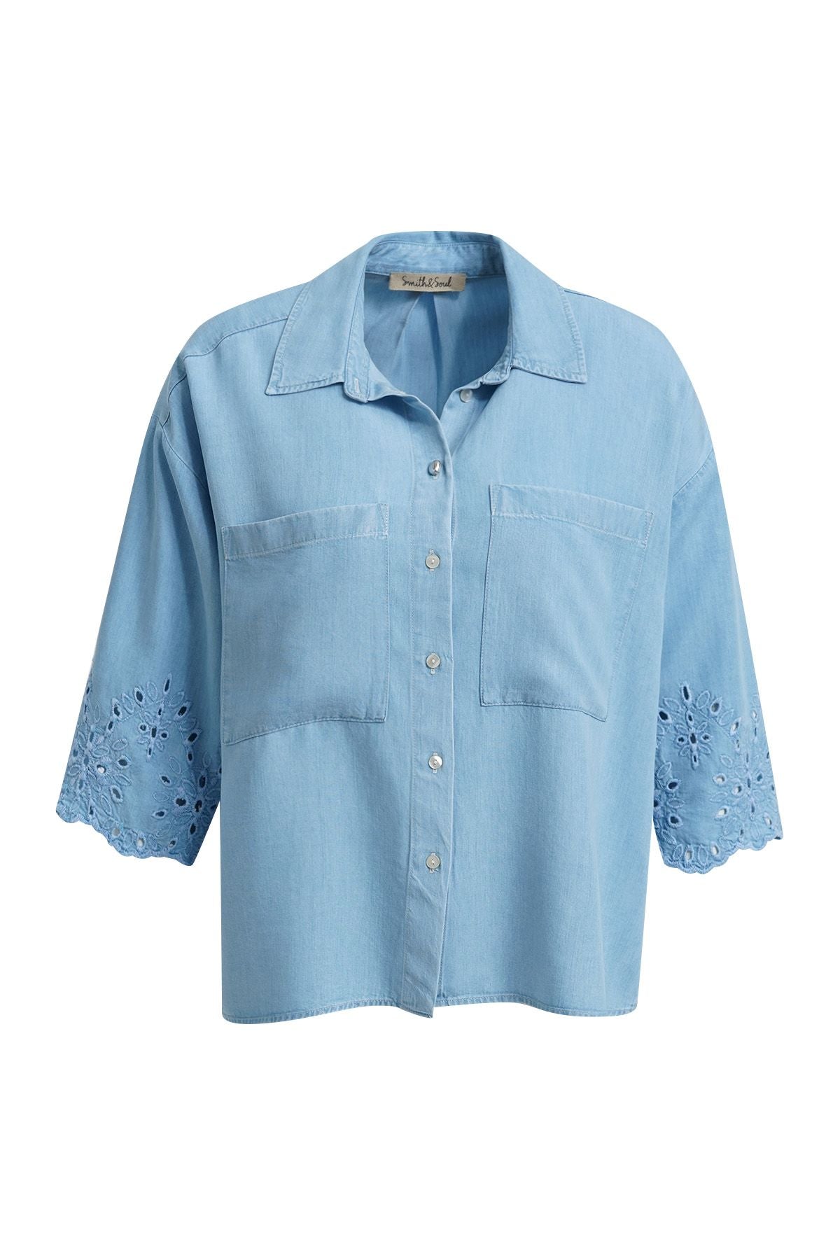 Lyocell Denim Blouse Embroidery