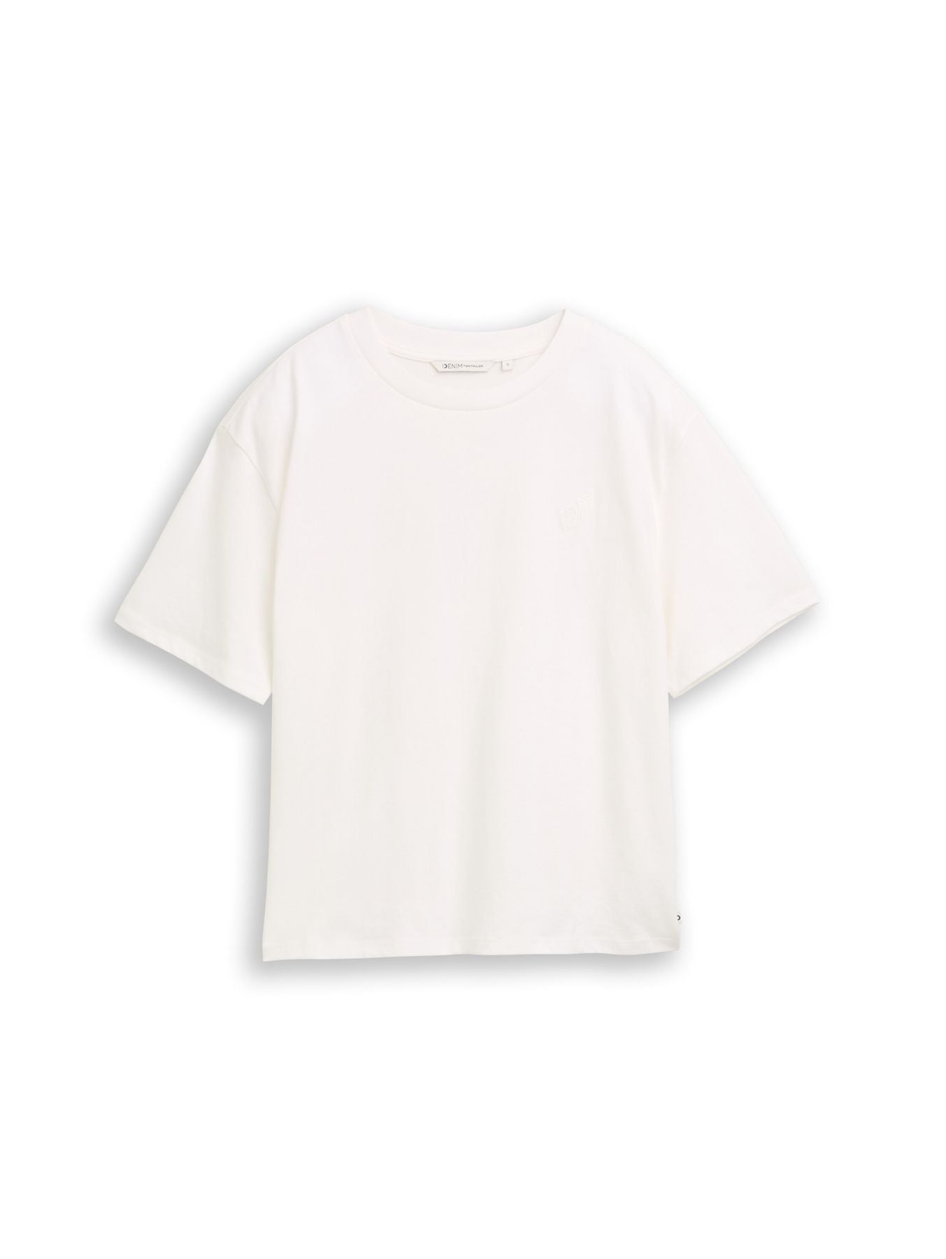 Boxy Fit T-Shirt mit Stickerei
