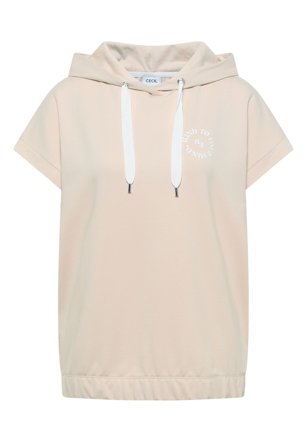 T-Shirt mit Hoodie und Printdetail