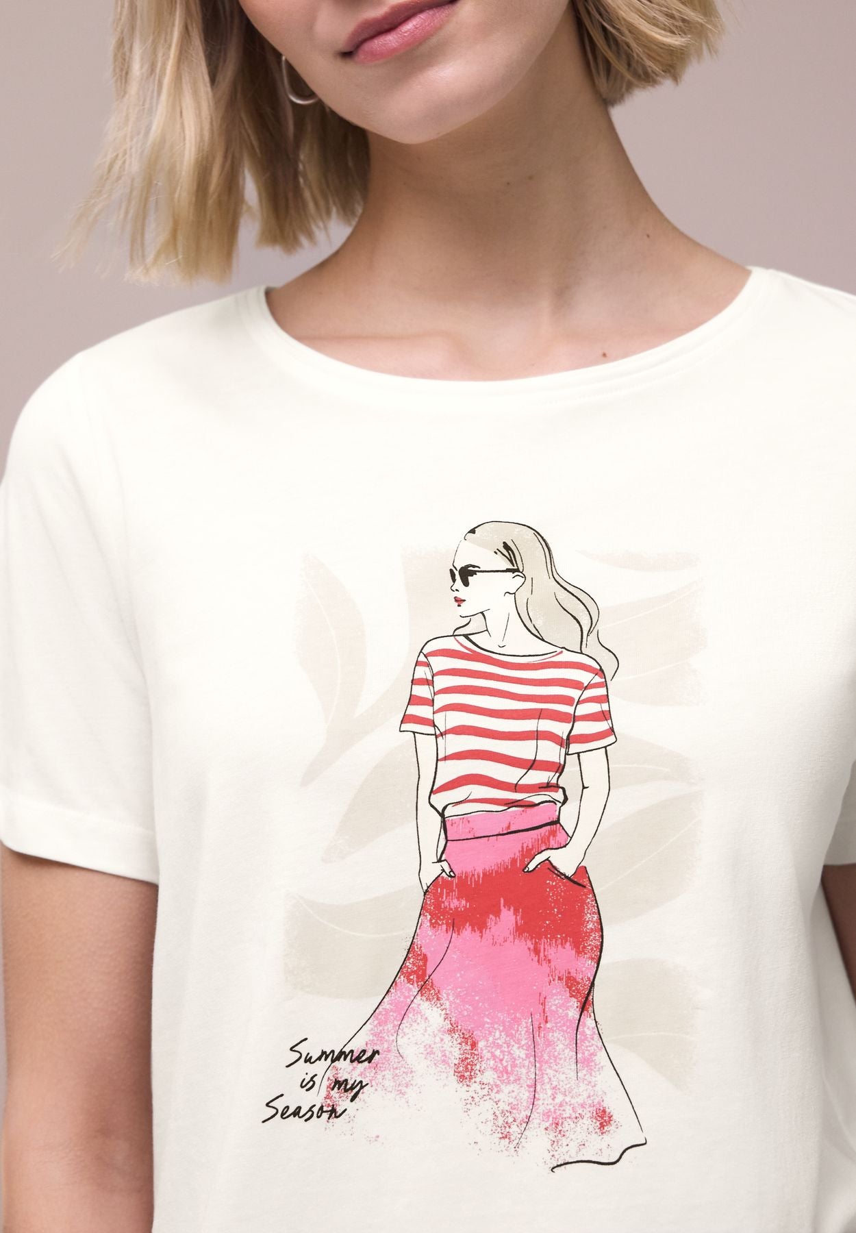 T-Shirt mit Rundhals und Print
