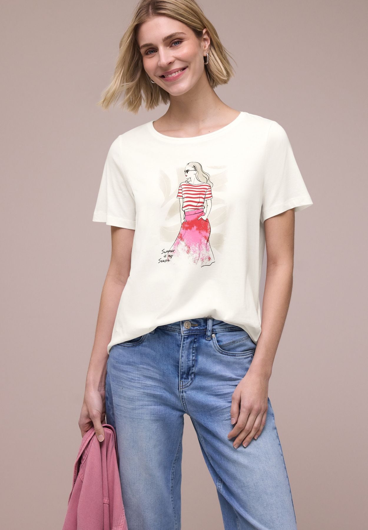 T-Shirt mit Rundhals und Print