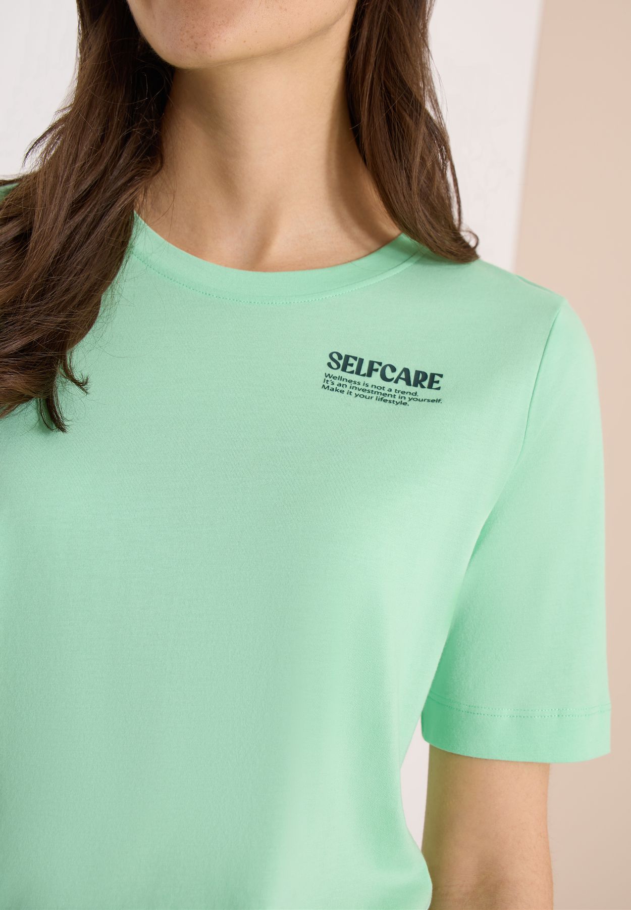 T-Shirt mit Rundhals und Backprint
