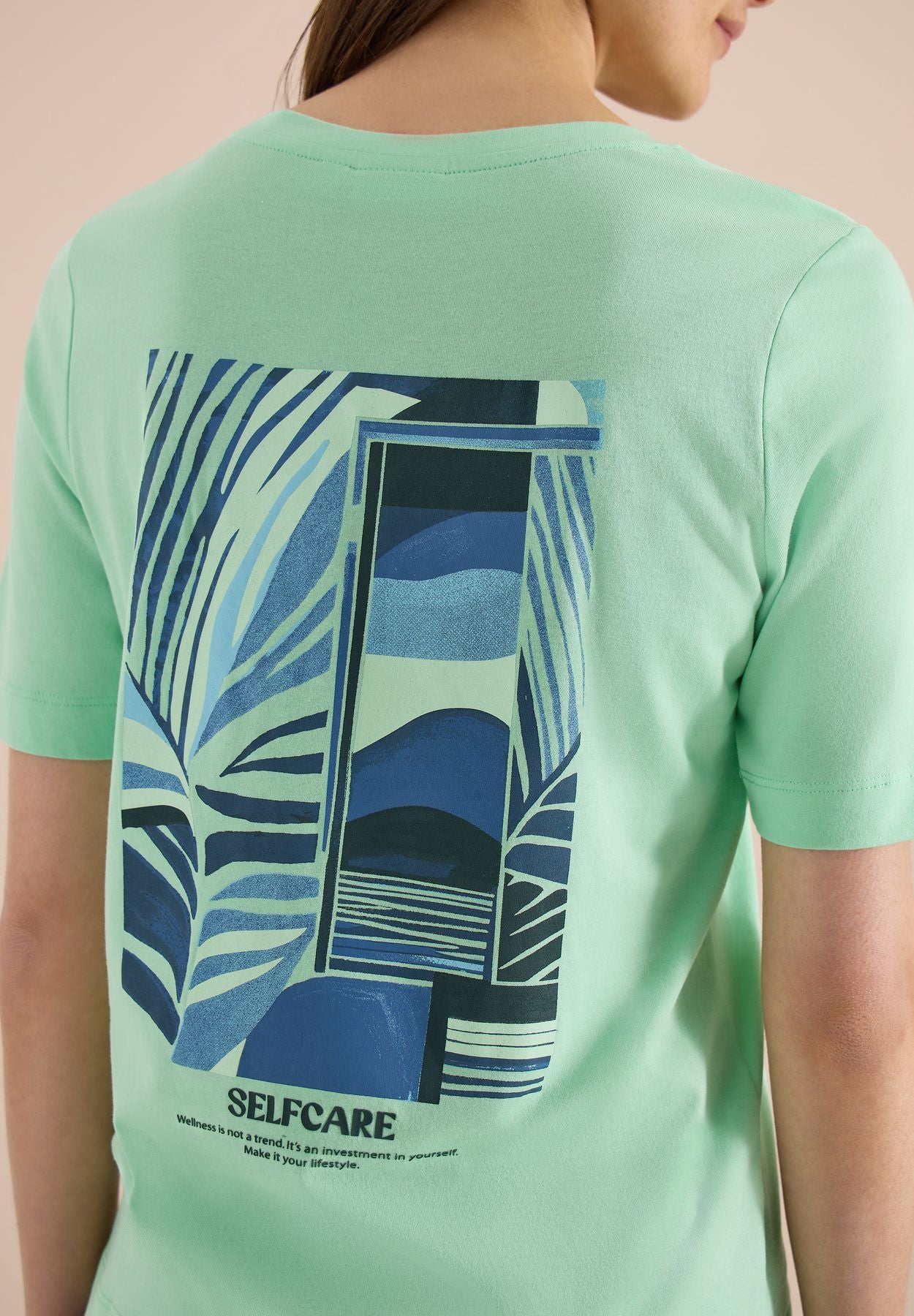 T-Shirt mit Rundhals und Backprint