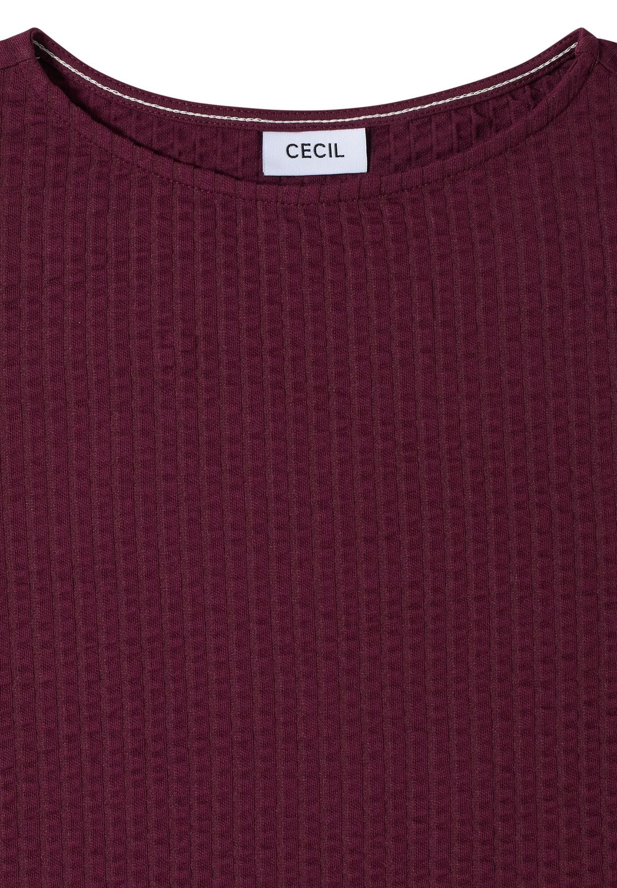 T-Shirt in Seersucker-Qualität