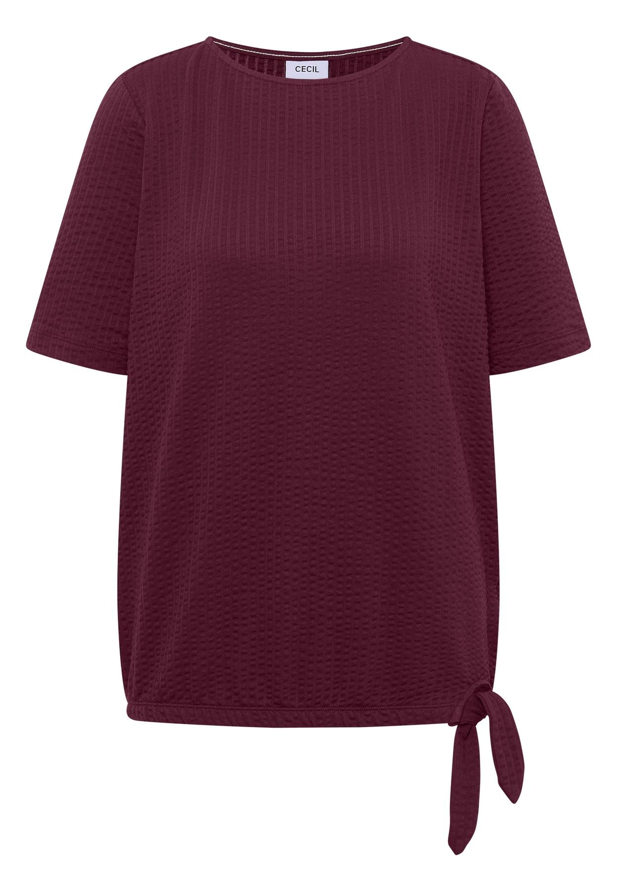 T-Shirt in Seersucker-Qualität
